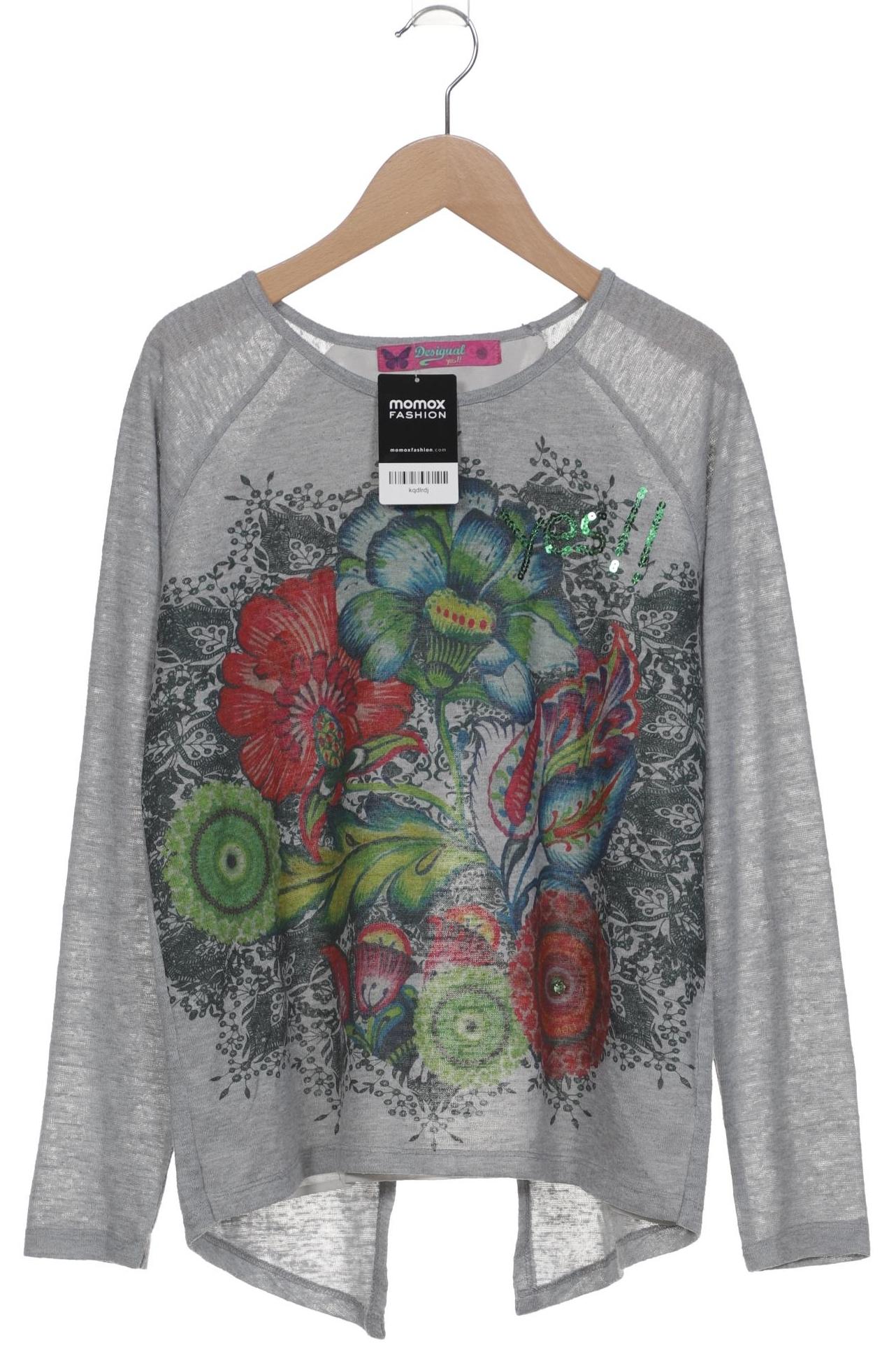 

Desigual Damen Langarmshirt, grau, Gr. 38