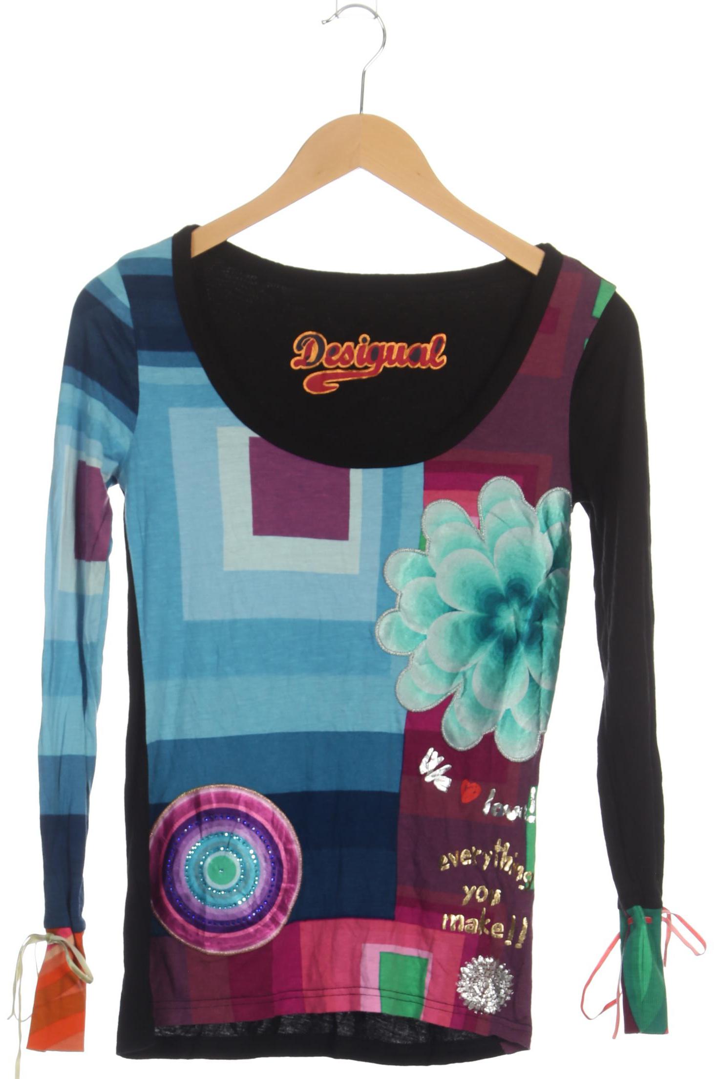 

Desigual Damen Langarmshirt, mehrfarbig, Gr. 36