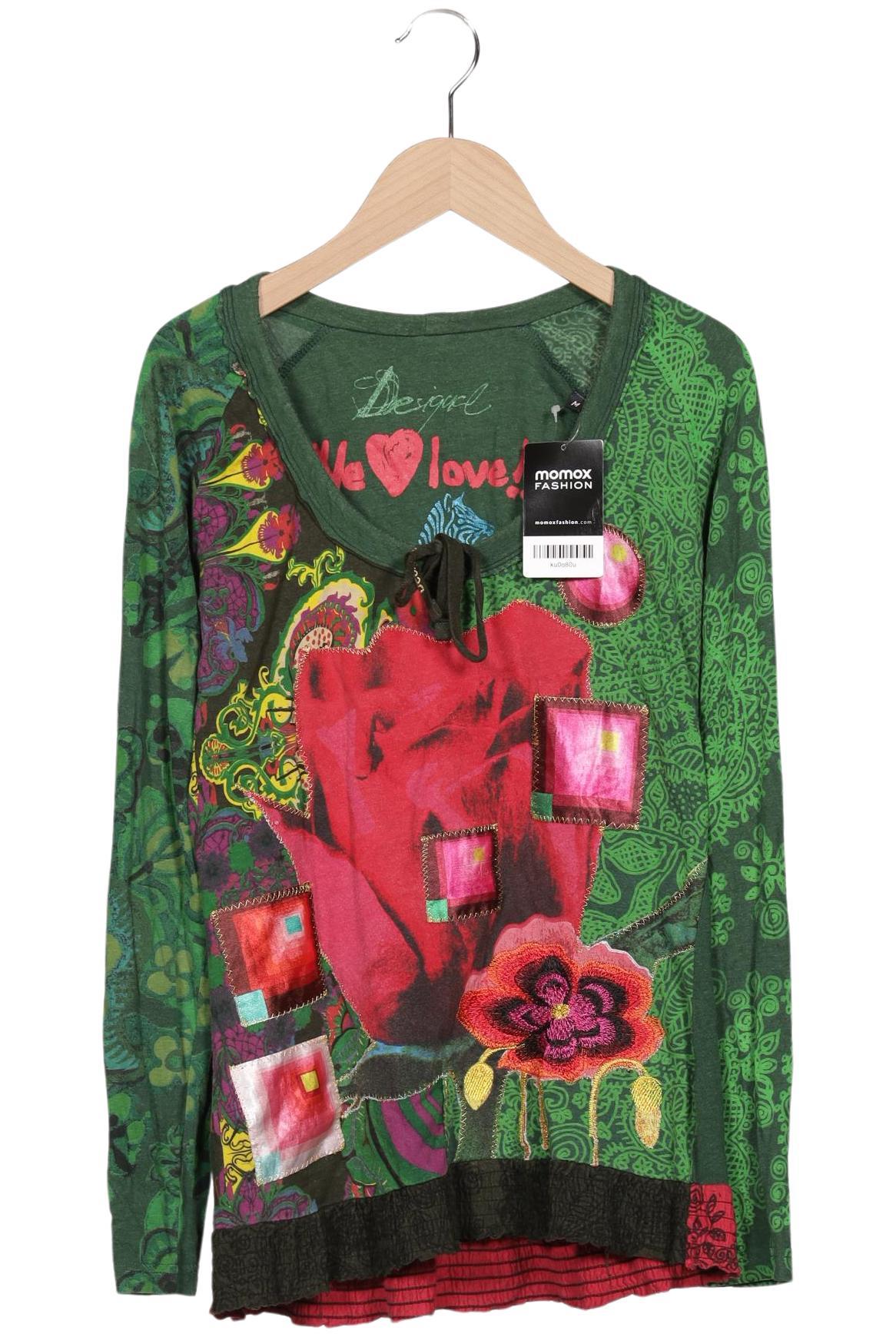 

Desigual Damen Langarmshirt, grün, Gr. 38