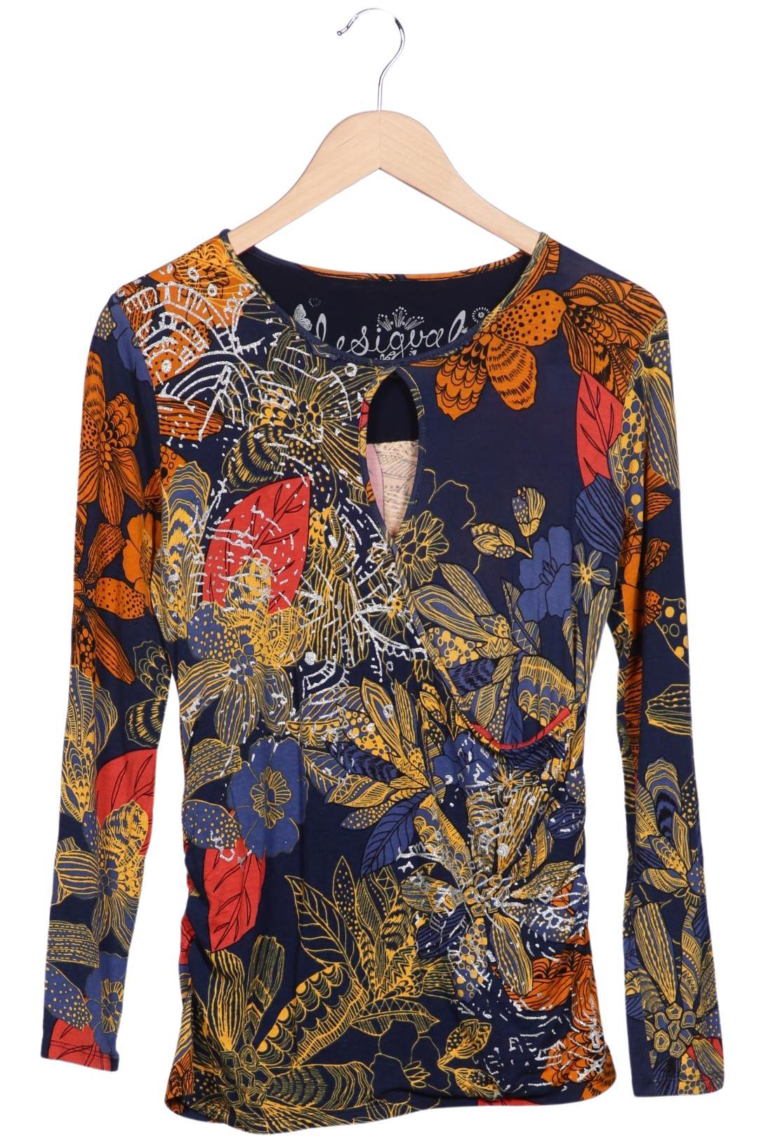 

Desigual Damen Langarmshirt, mehrfarbig, Gr. 38
