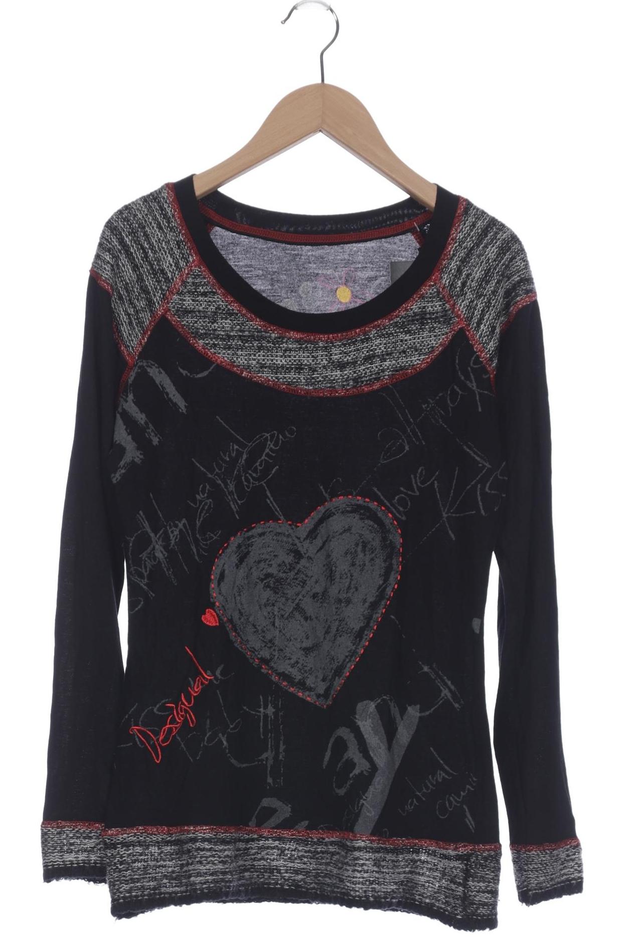 

Desigual Damen Langarmshirt, schwarz, Gr. 38