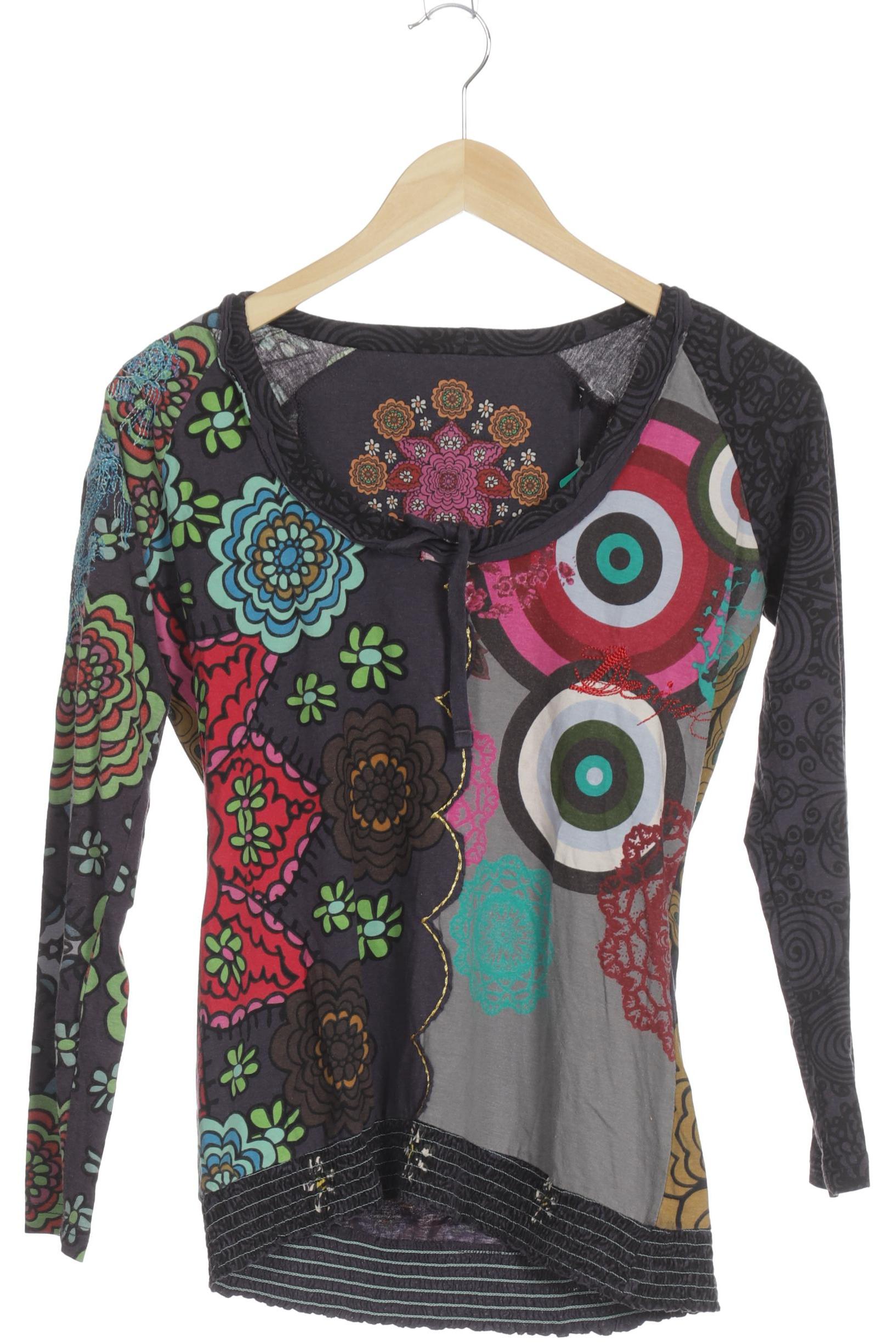 

Desigual Damen Langarmshirt, grau, Gr. 38