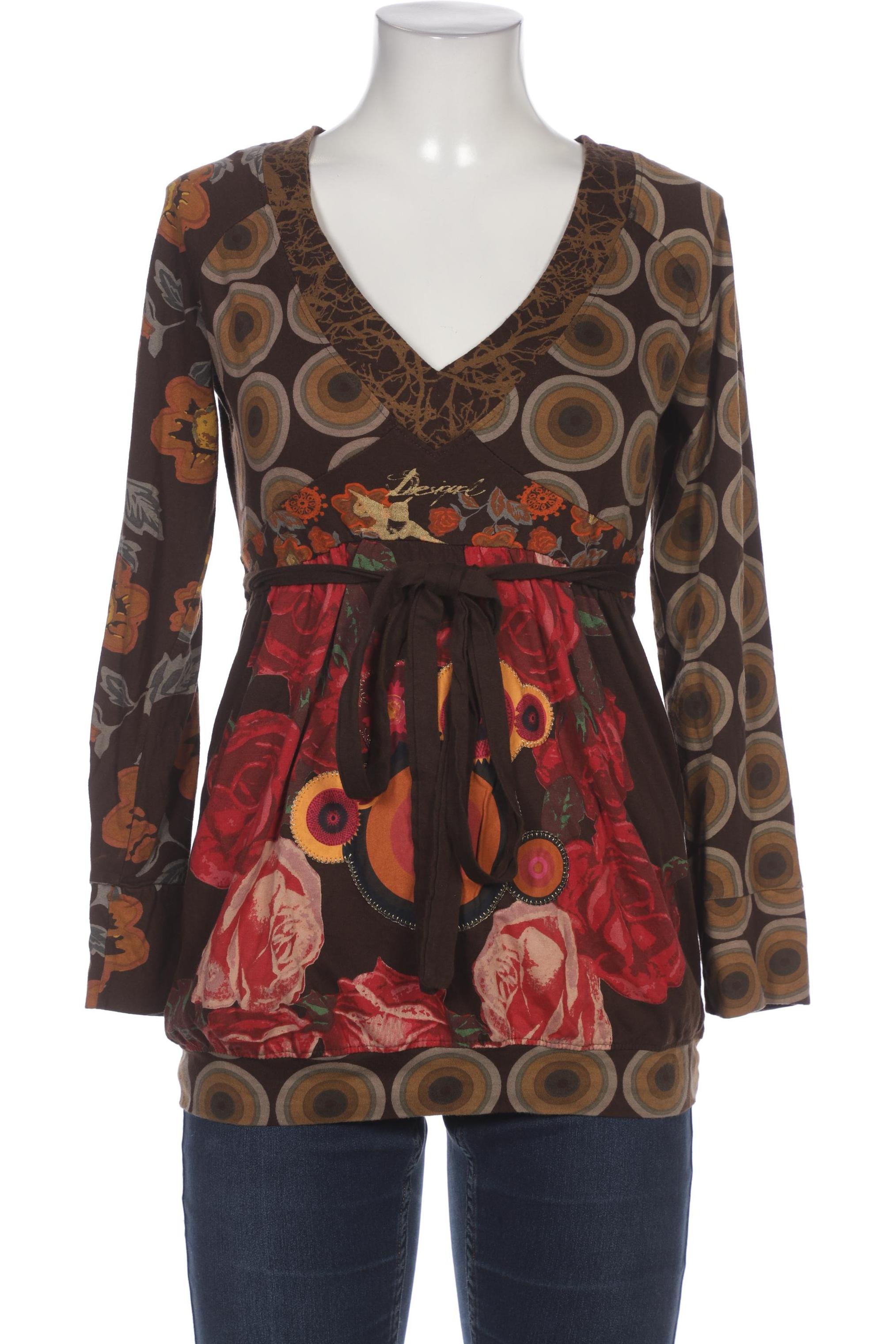 

Desigual Damen Langarmshirt, braun, Gr. 42