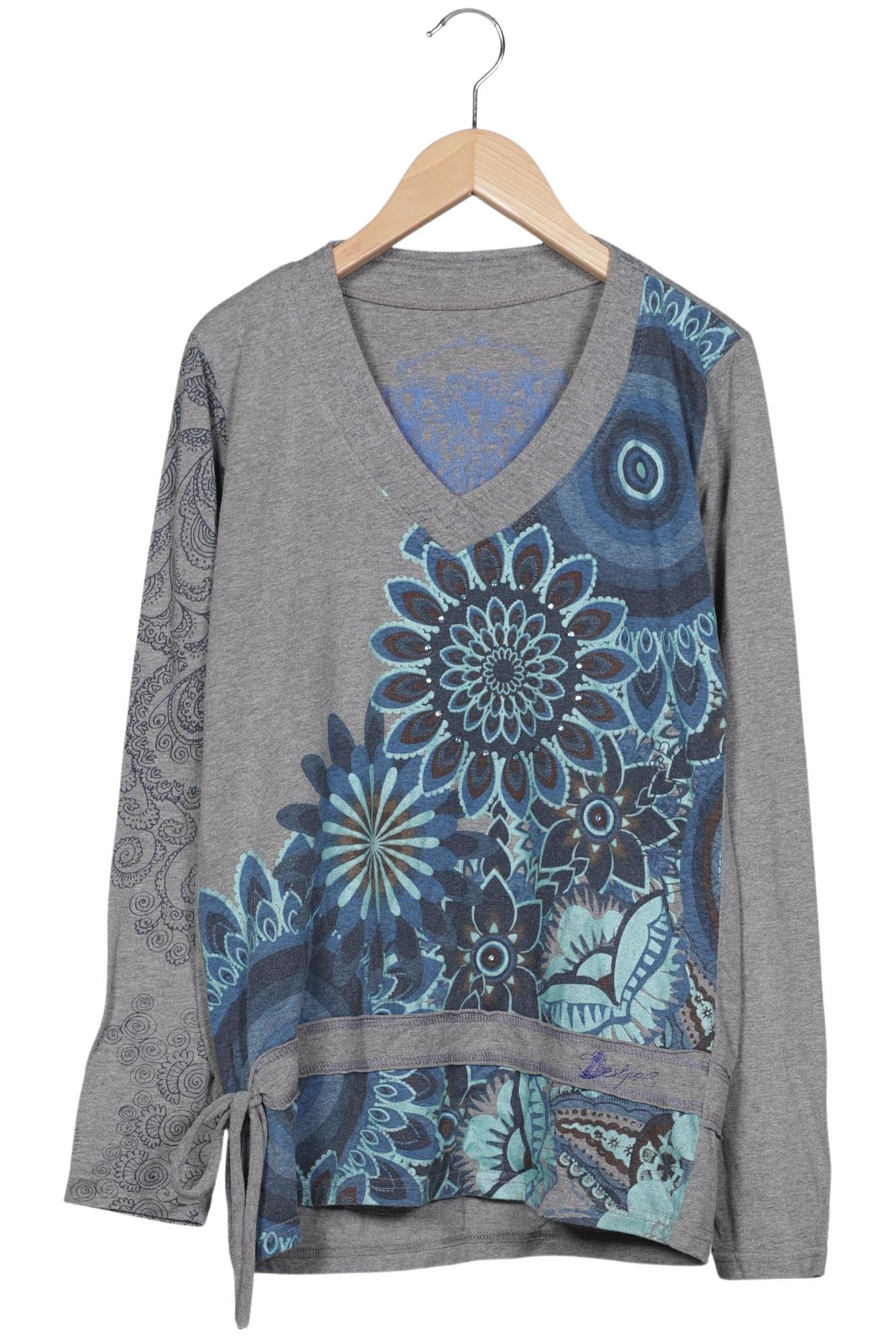

Desigual Damen Langarmshirt, grau, Gr. 42