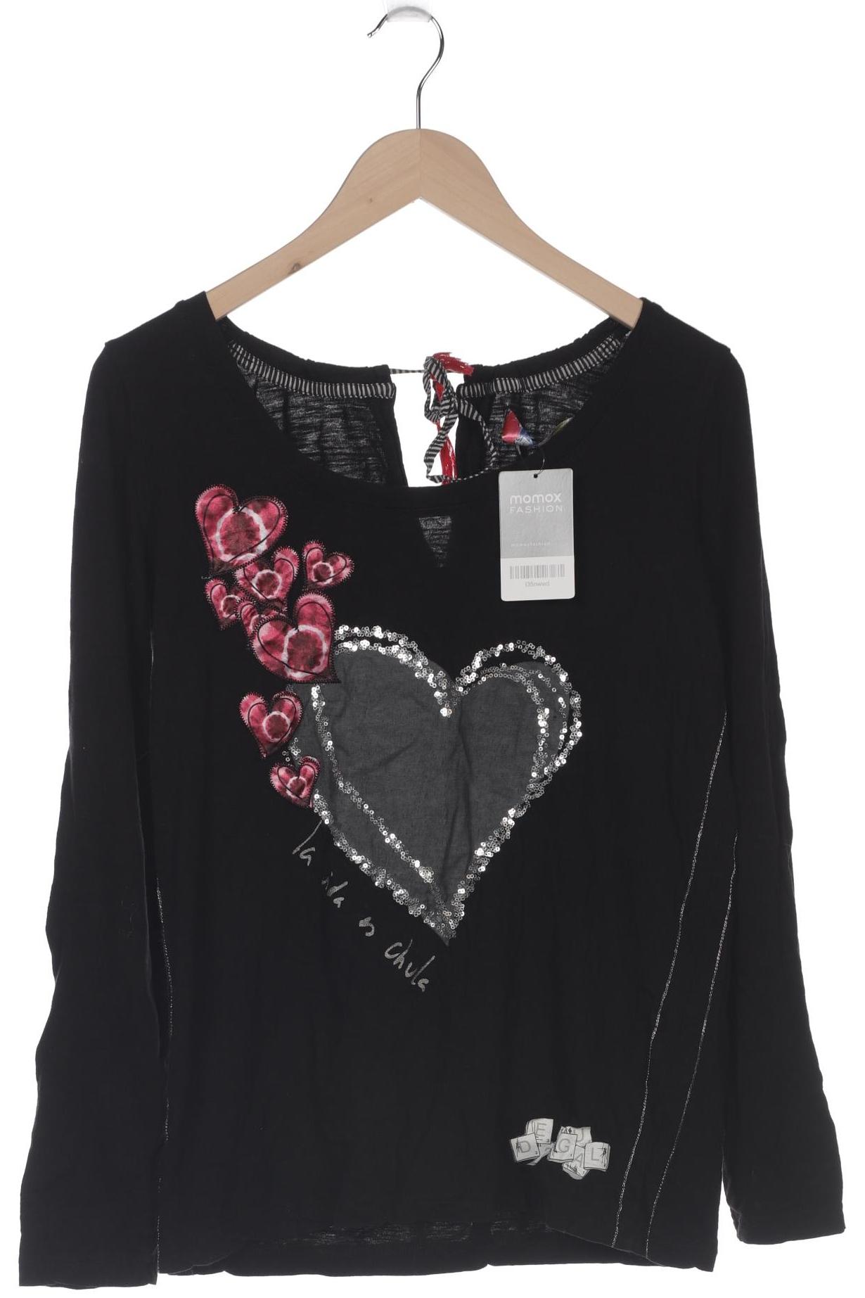 

Desigual Damen Langarmshirt, schwarz, Gr. 44