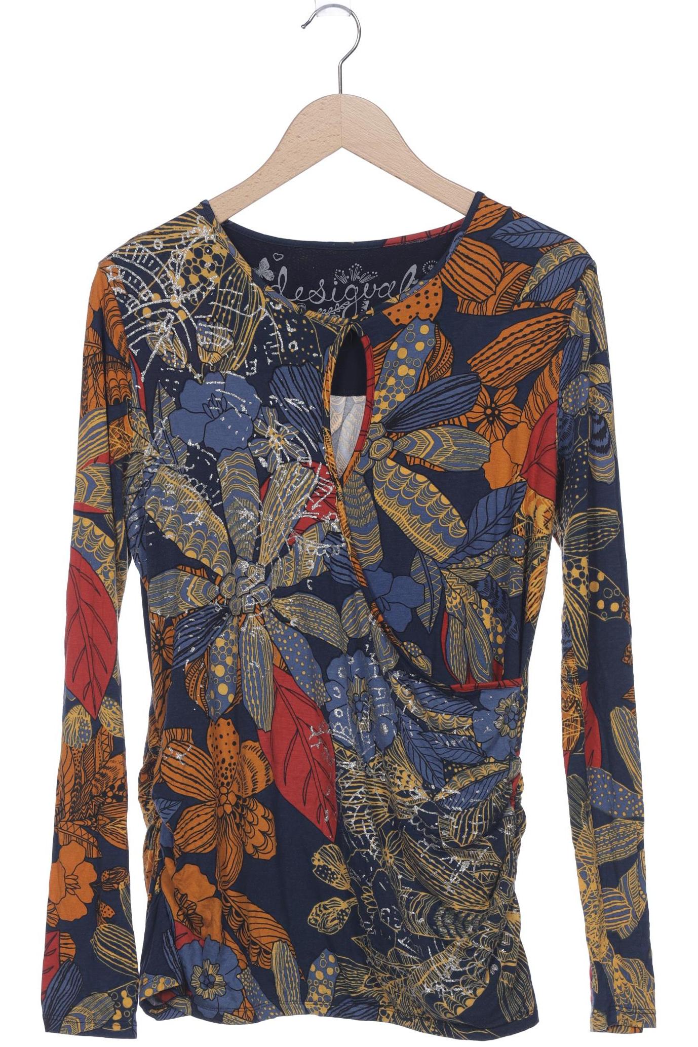 

Desigual Damen Langarmshirt, blau, Gr. 42