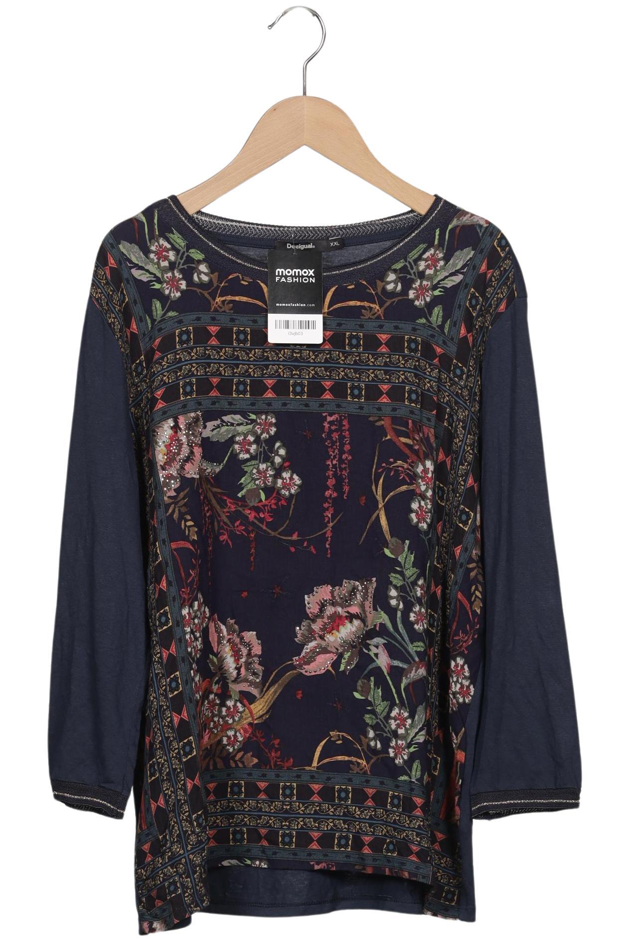 

Desigual Damen Langarmshirt, marineblau, Gr. 46
