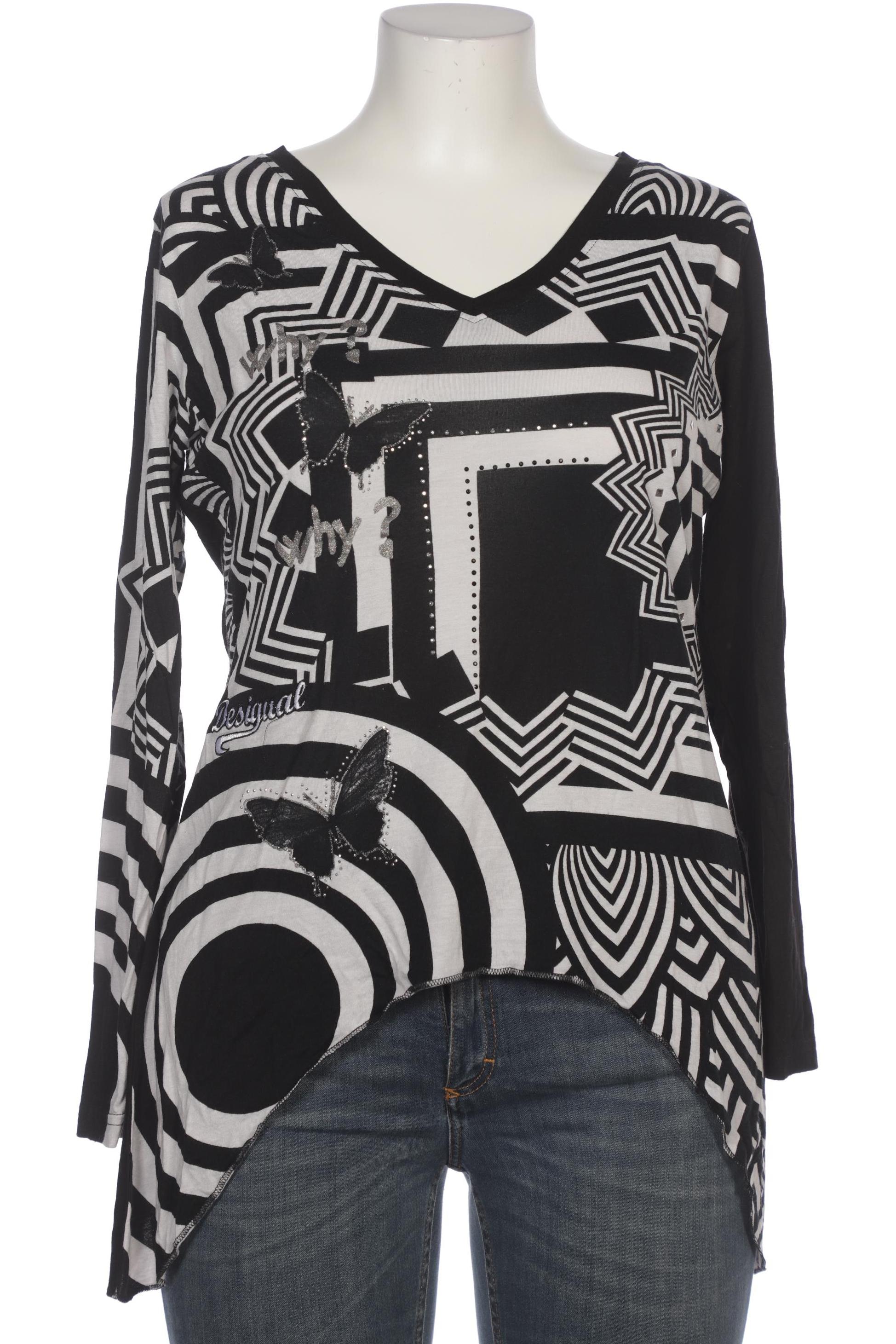 

Desigual Damen Langarmshirt, schwarz, Gr. 46