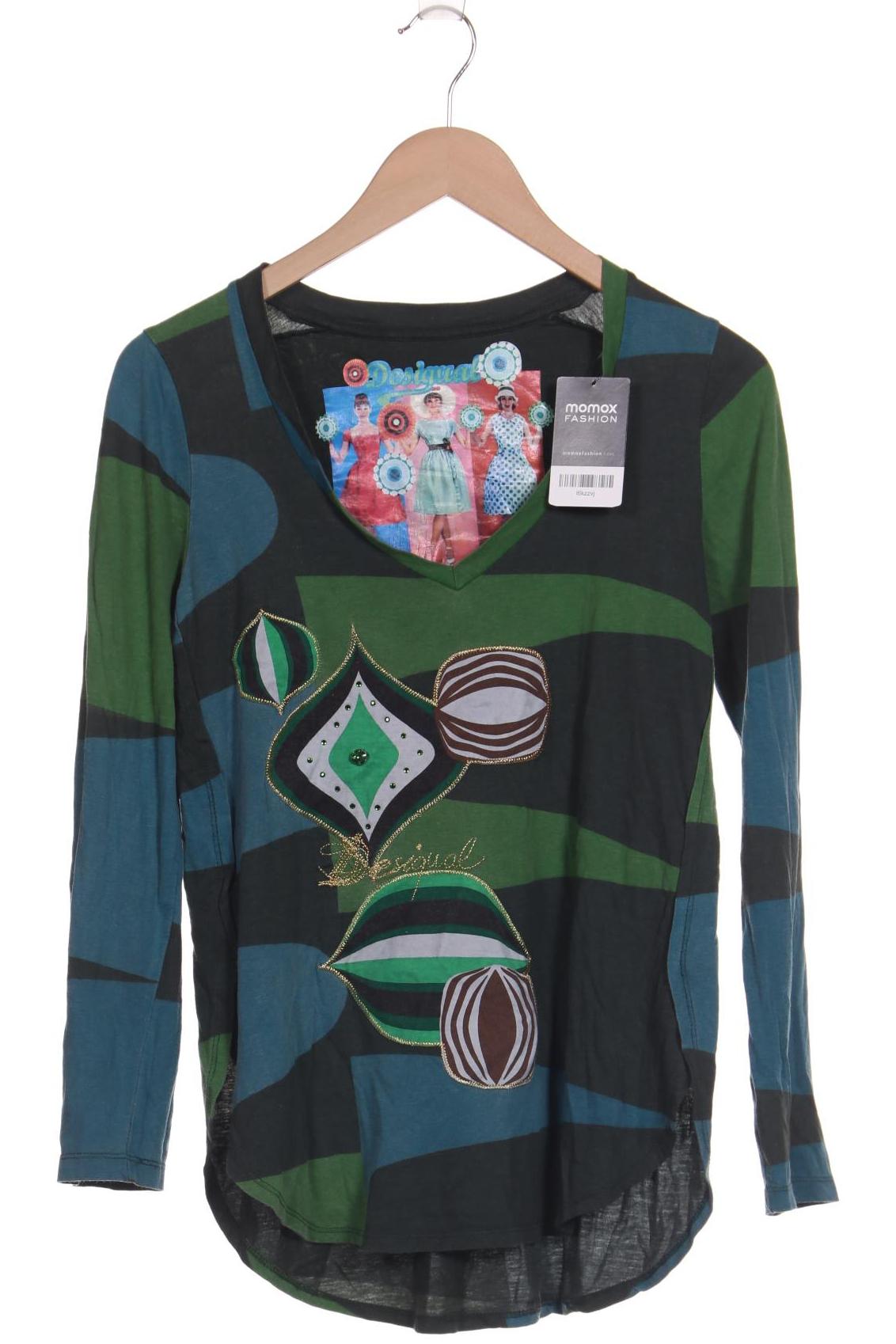 

Desigual Damen Langarmshirt, grün, Gr. 38