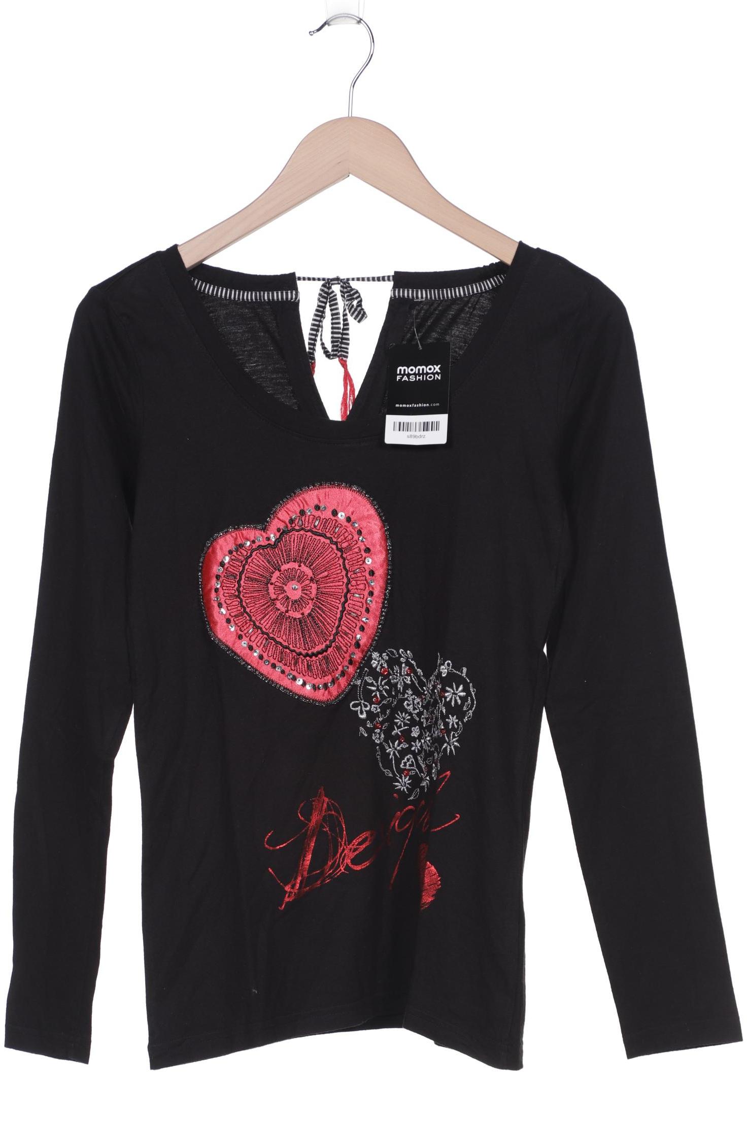 

Desigual Damen Langarmshirt, schwarz, Gr. 38
