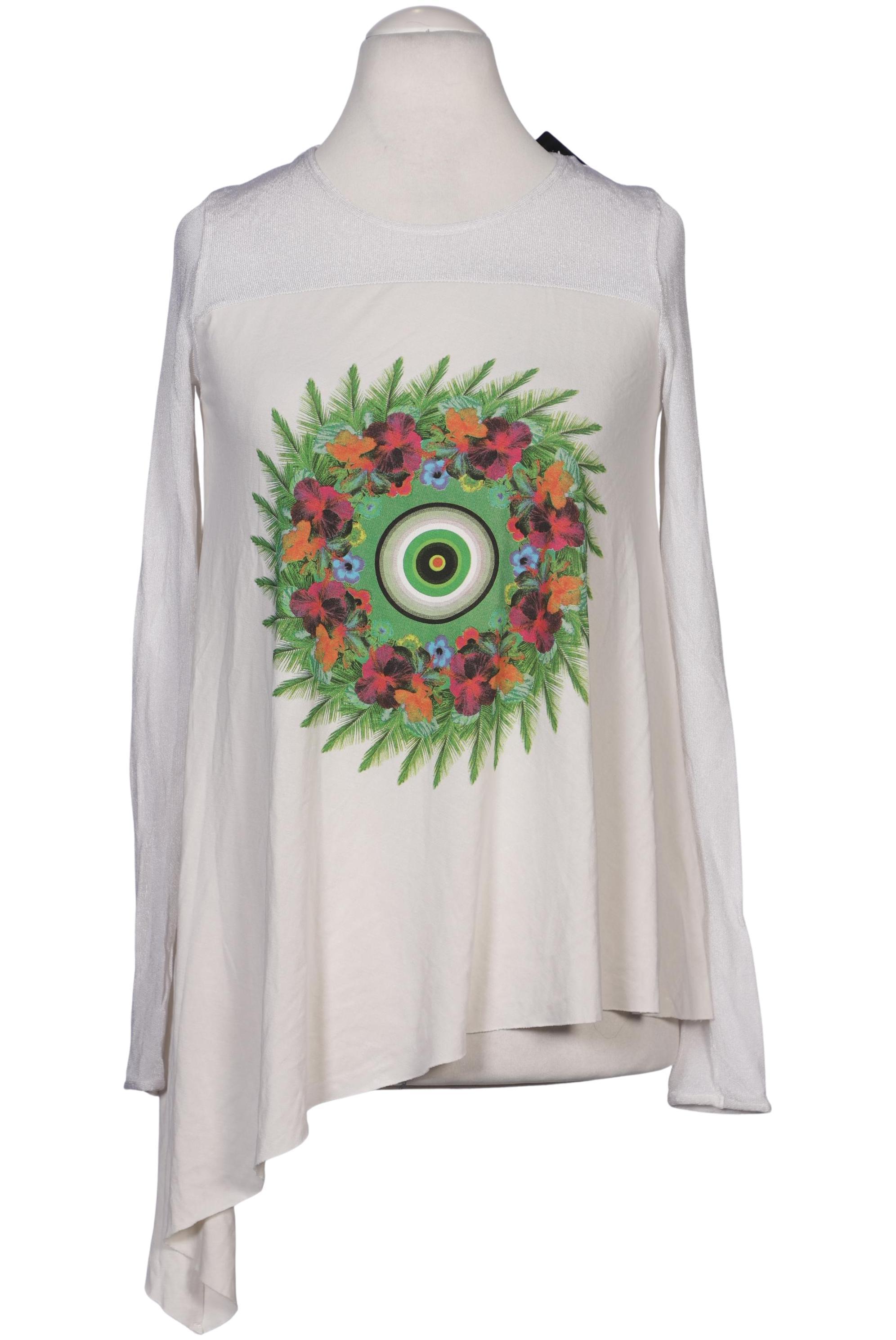 

Desigual Damen Langarmshirt, cremeweiß, Gr. 36