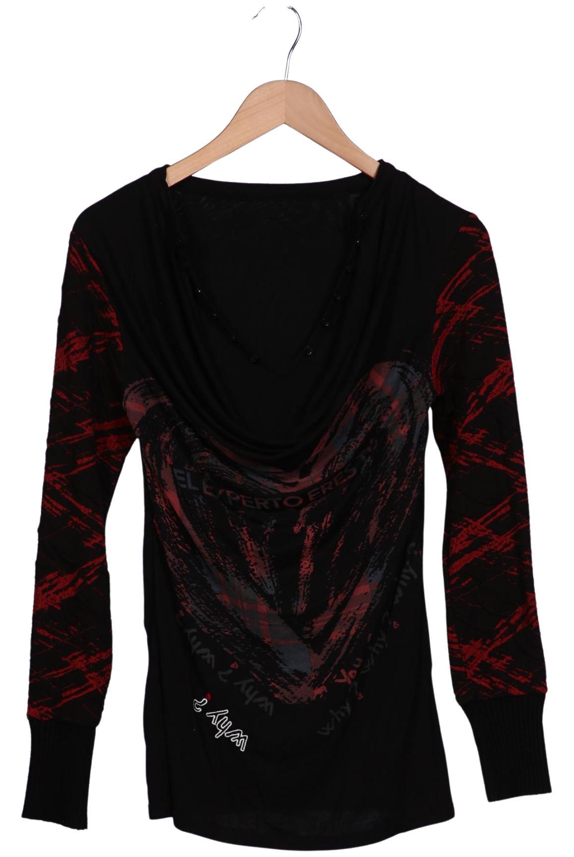 

Desigual Damen Langarmshirt, schwarz, Gr. 38