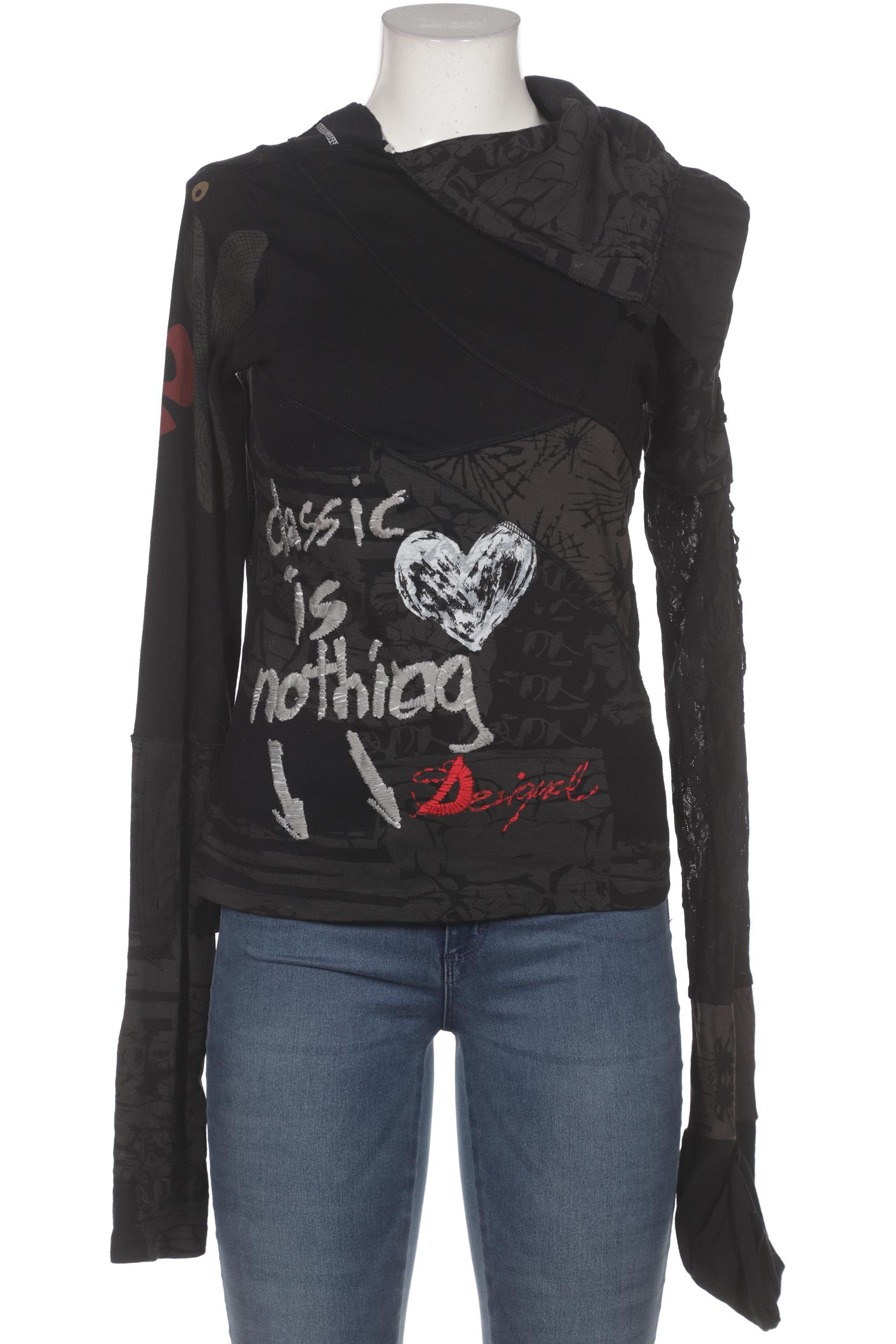 

Desigual Damen Langarmshirt, schwarz, Gr. 42