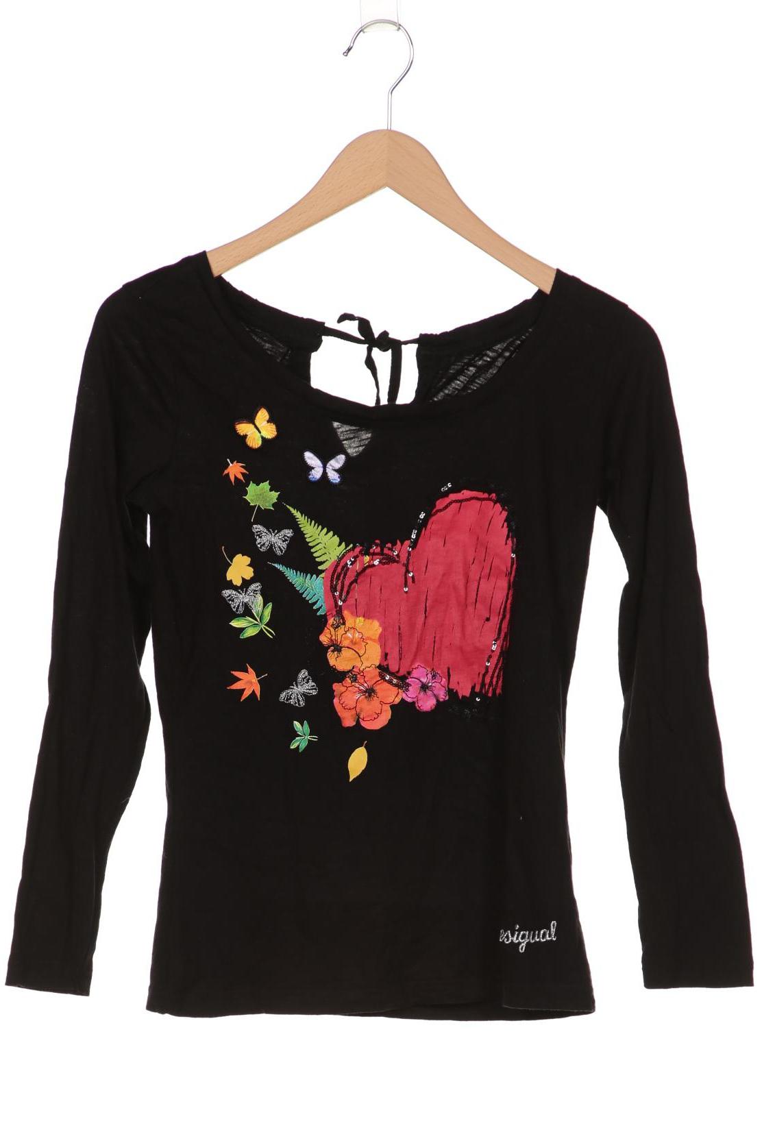 

Desigual Damen Langarmshirt, schwarz, Gr. 36