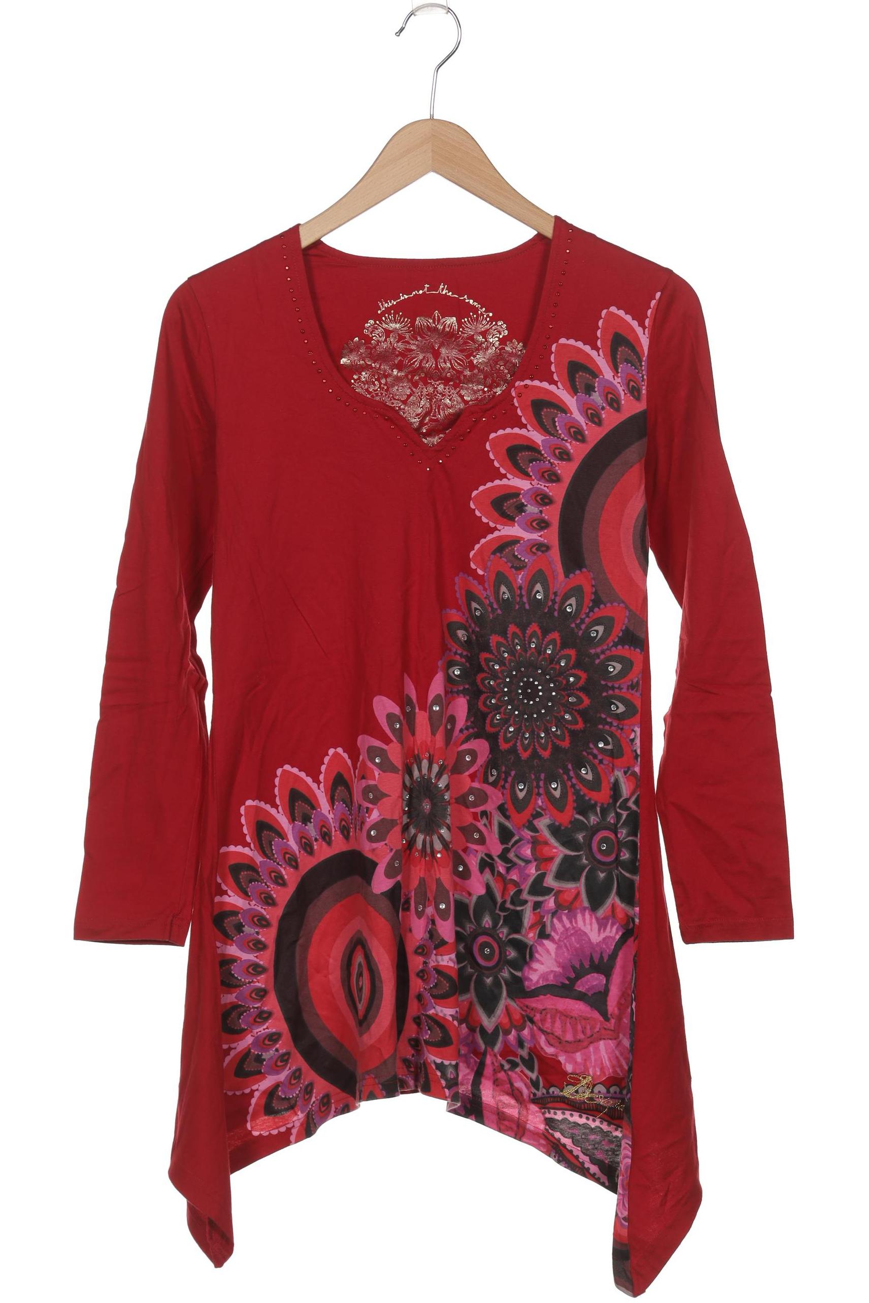 

Desigual Damen Langarmshirt, rot, Gr. 42