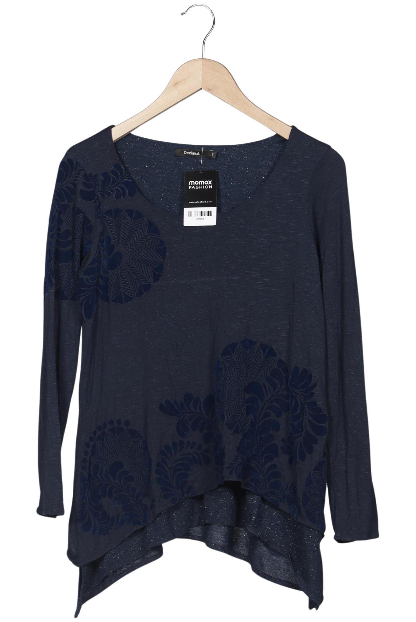 

Desigual Damen Langarmshirt, marineblau, Gr. 36
