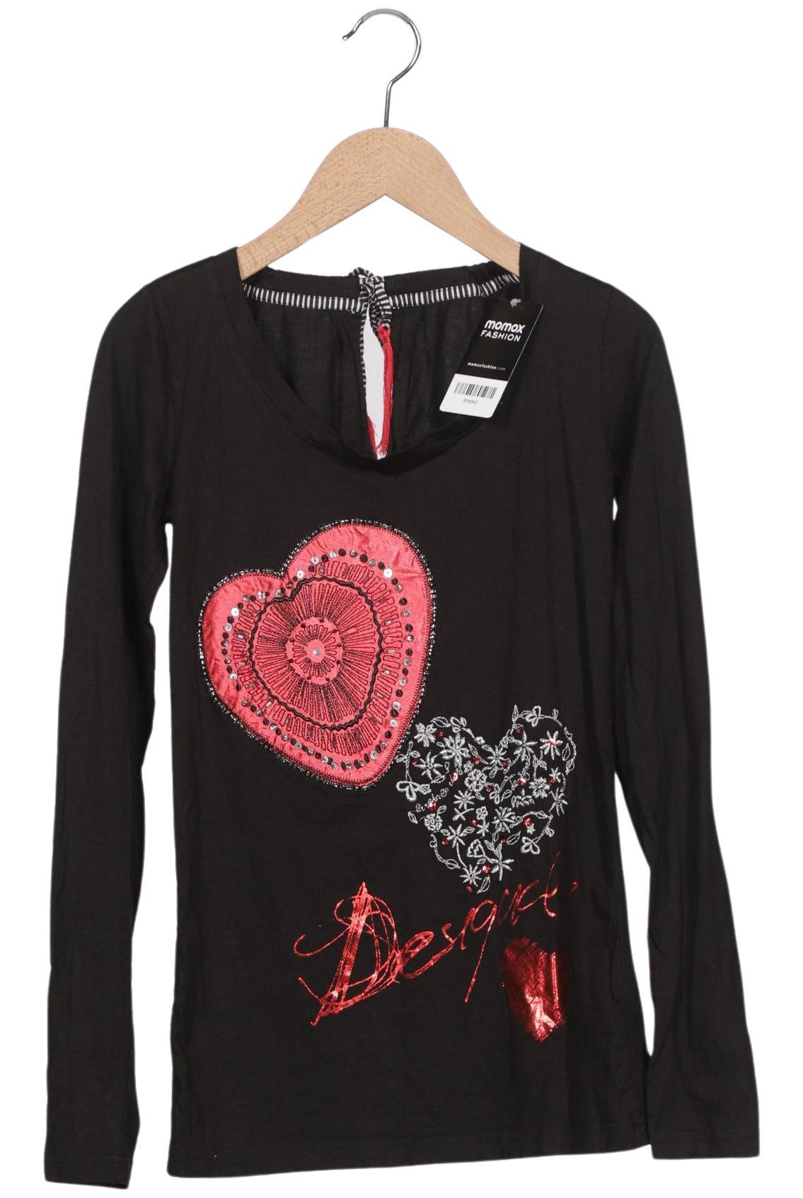 

Desigual Damen Langarmshirt, schwarz, Gr. 34