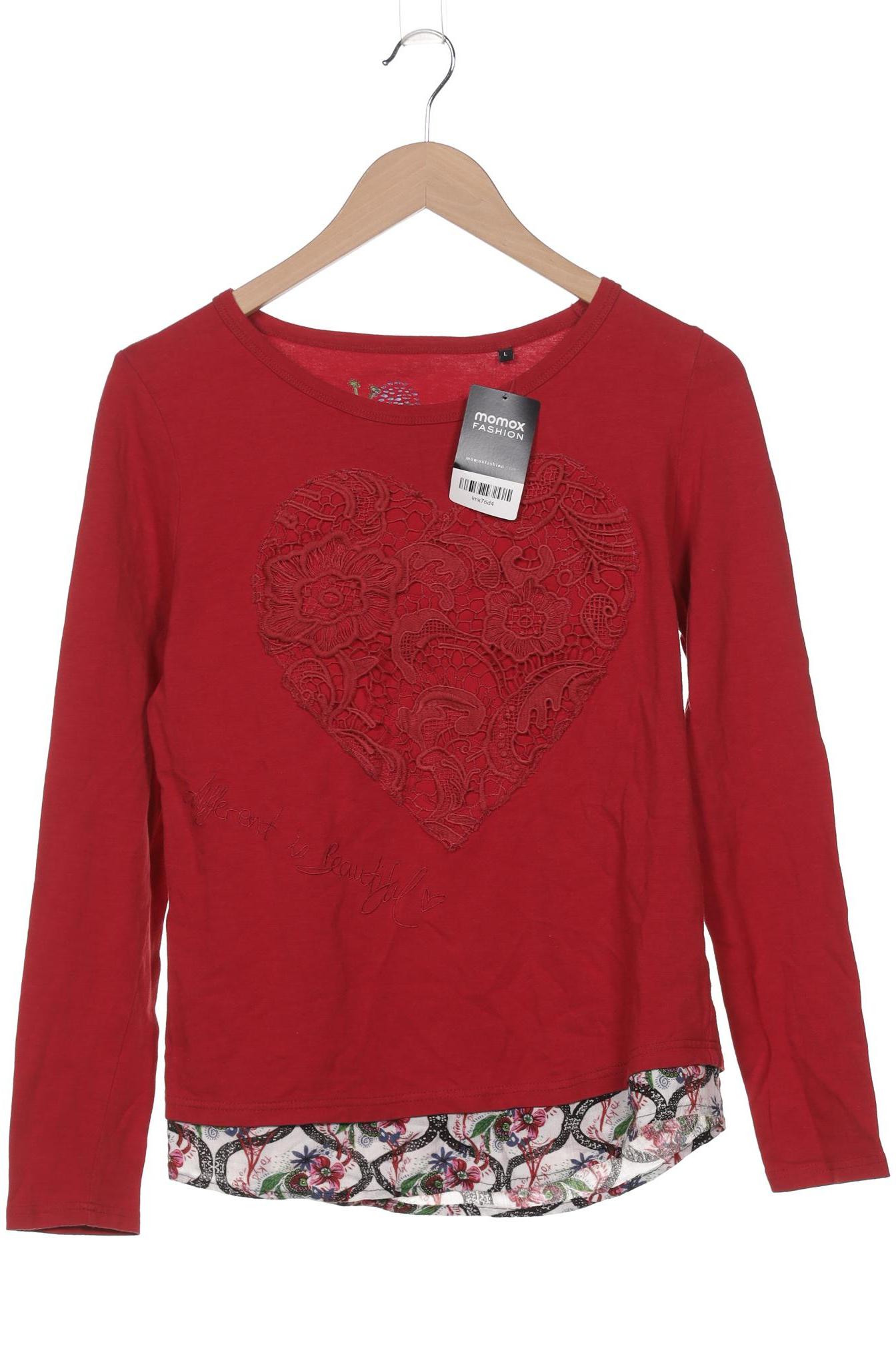

Desigual Damen Langarmshirt, rot, Gr. 42
