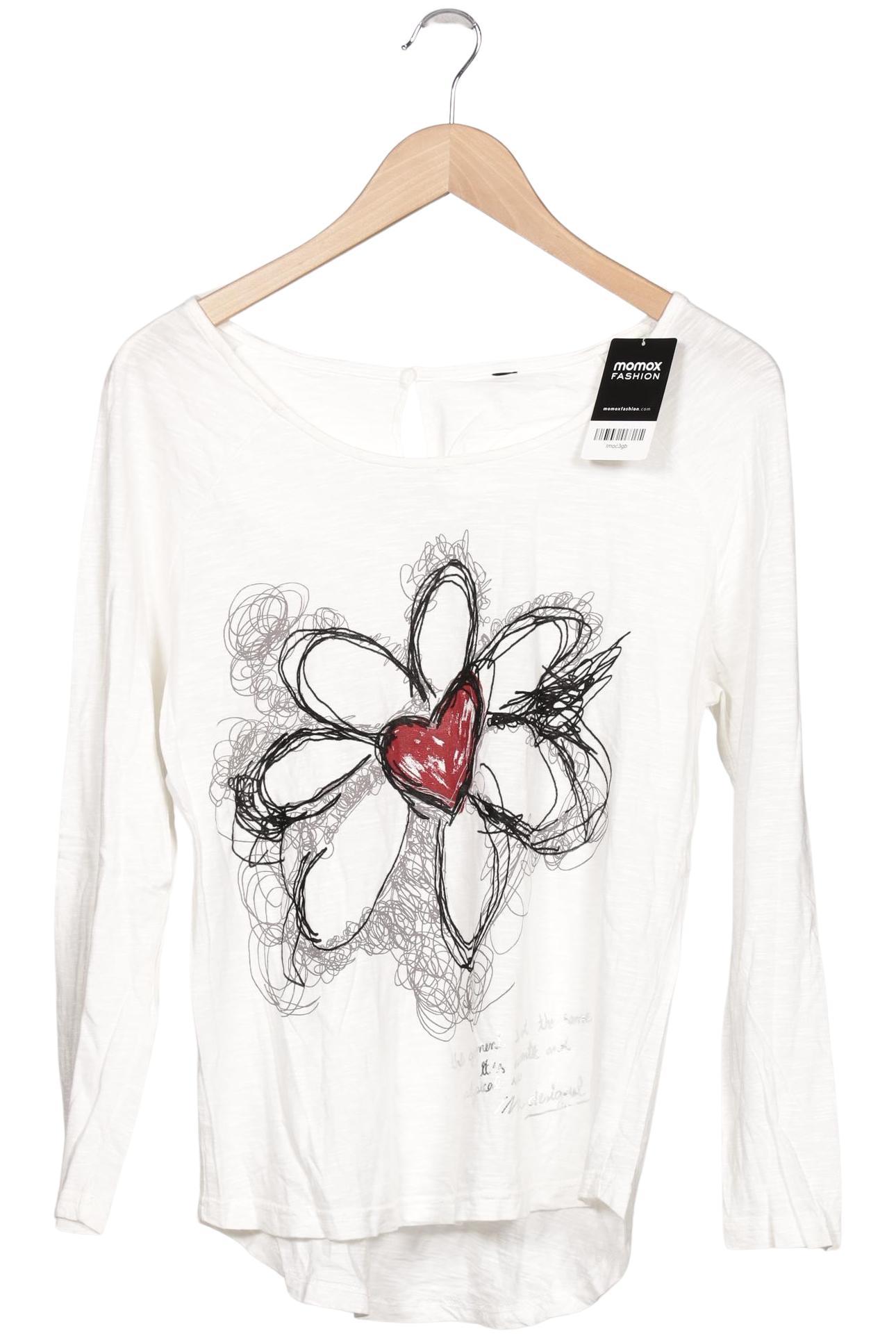 

Desigual Damen Langarmshirt, weiß, Gr. 36
