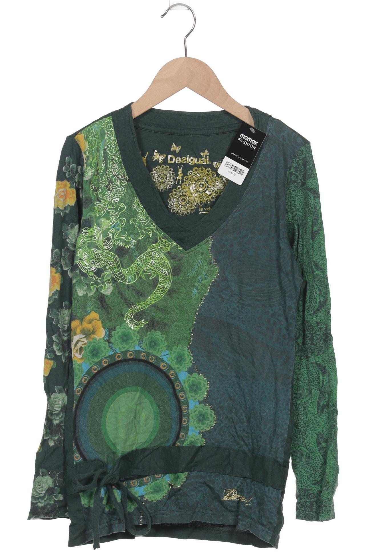 

Desigual Damen Langarmshirt, grün, Gr. 36