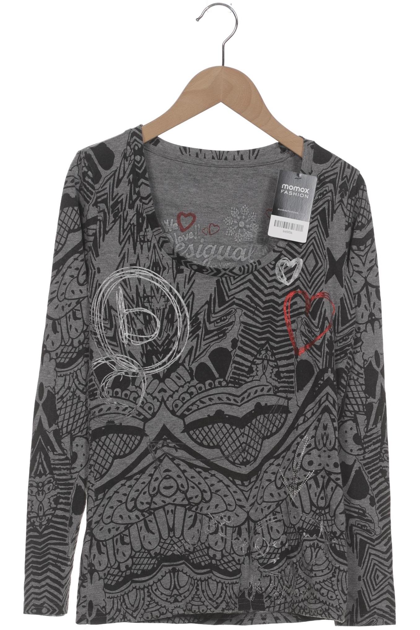 

Desigual Damen Langarmshirt, grau, Gr. 34