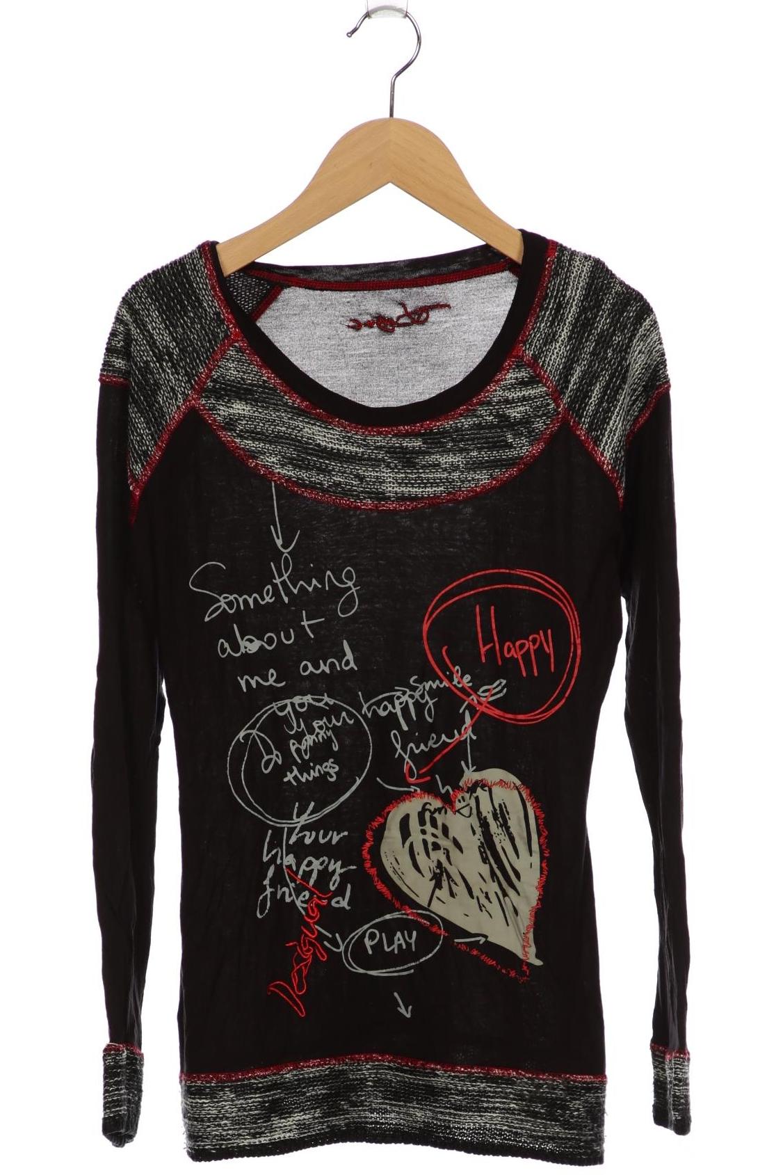 

Desigual Damen Langarmshirt, schwarz, Gr. 38