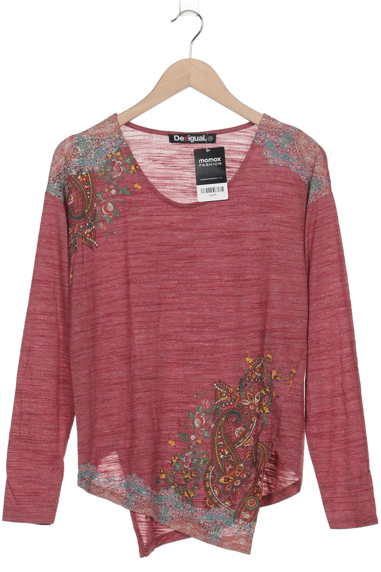 

Desigual Damen Langarmshirt, rot, Gr. 34