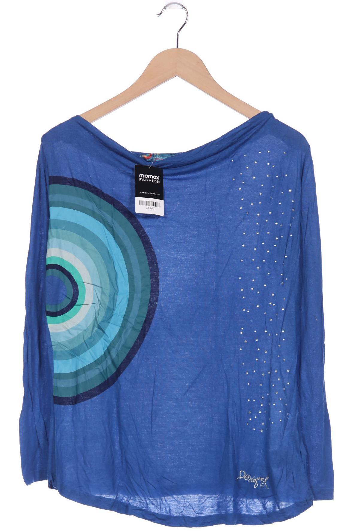 

Desigual Damen Langarmshirt, blau, Gr. 44