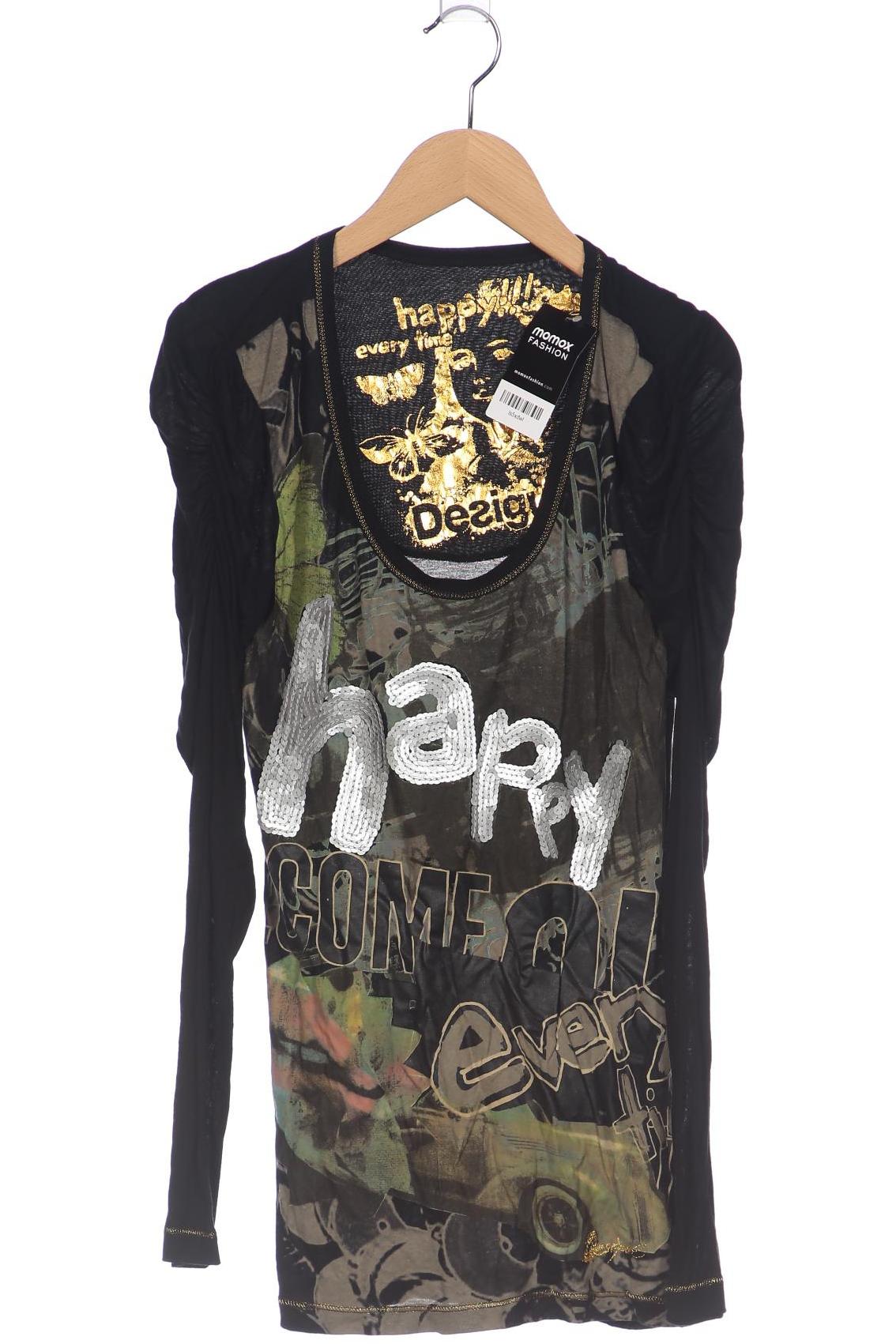 

Desigual Damen Langarmshirt, schwarz, Gr. 38