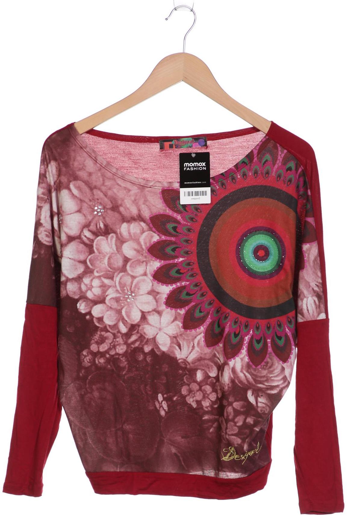 

Desigual Damen Langarmshirt, bordeaux, Gr. 36