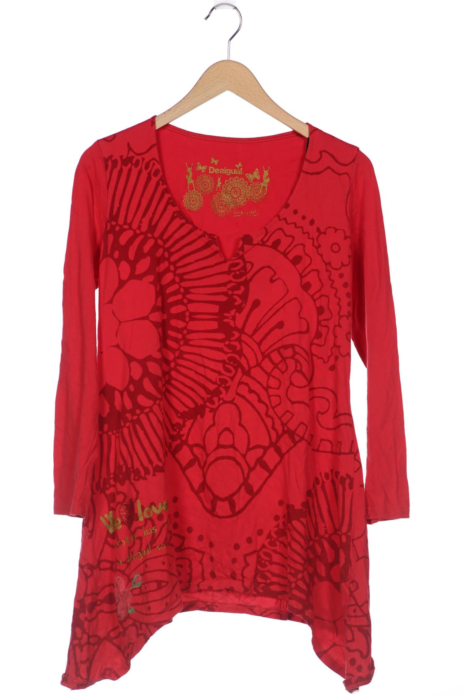 

Desigual Damen Langarmshirt, rot, Gr. 46