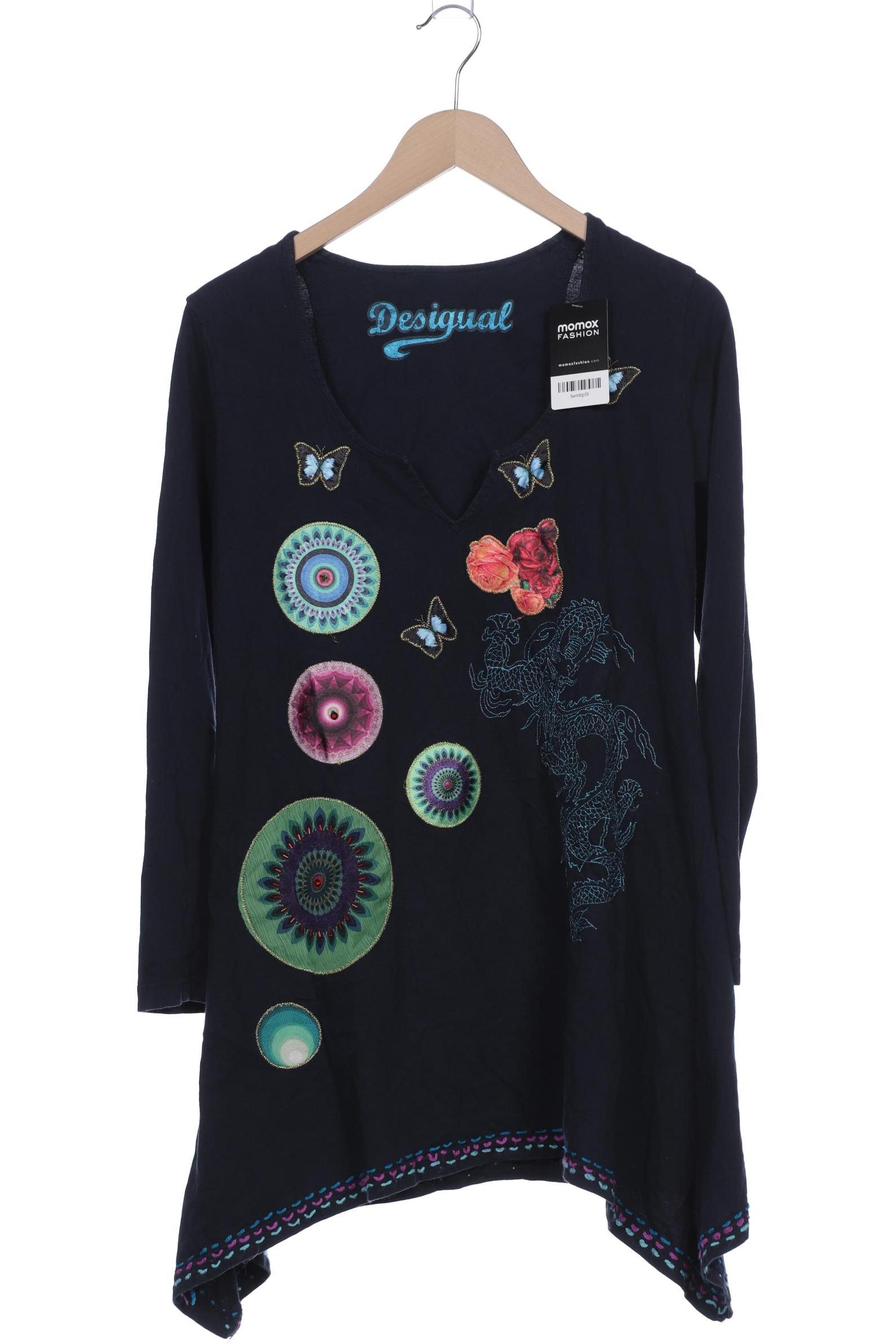 

Desigual Damen Langarmshirt, marineblau, Gr. 42