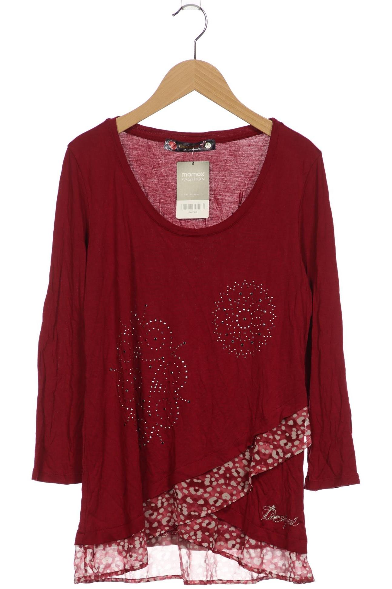 

Desigual Damen Langarmshirt, bordeaux, Gr. 42