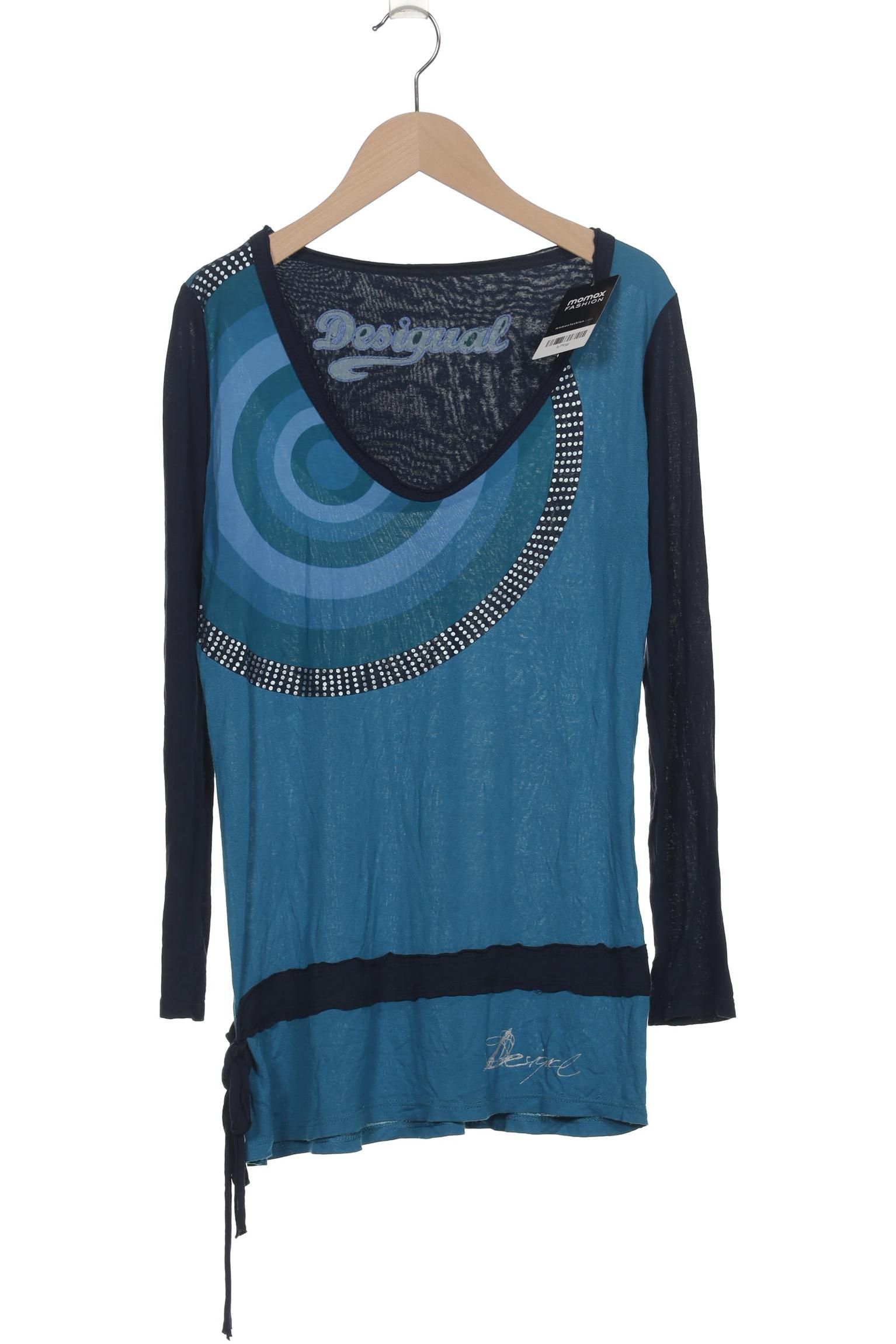 

Desigual Damen Langarmshirt, blau, Gr. 38