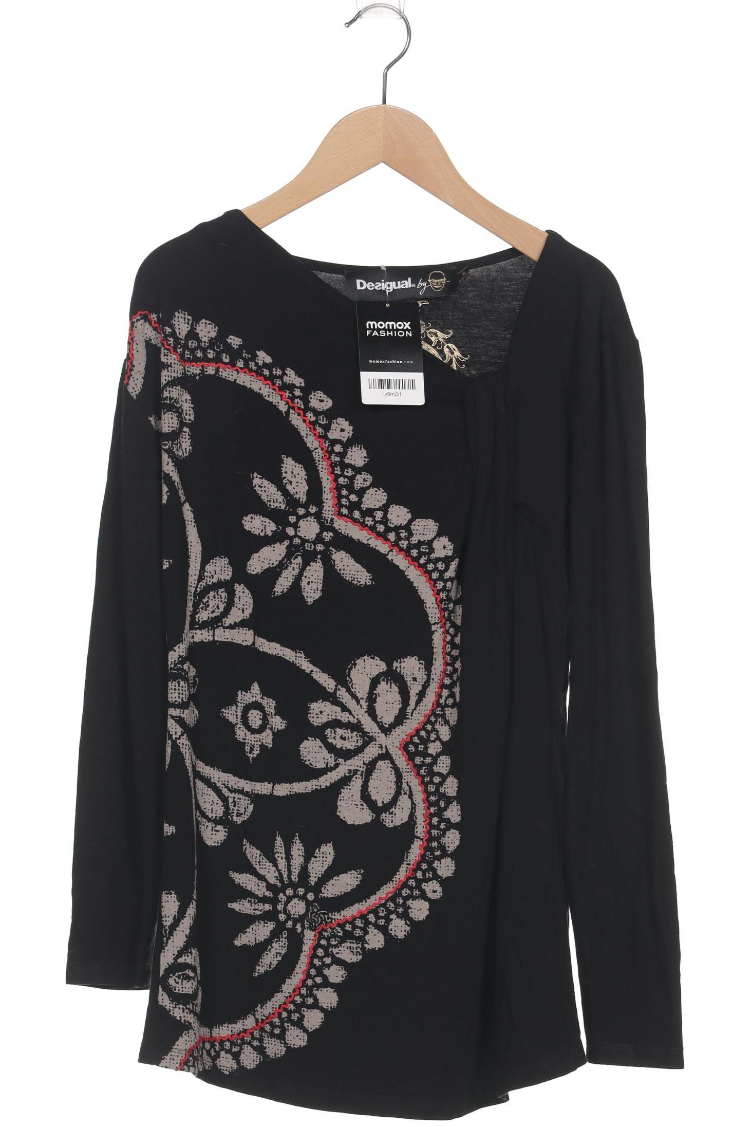 

Desigual Damen Langarmshirt, schwarz, Gr. 38