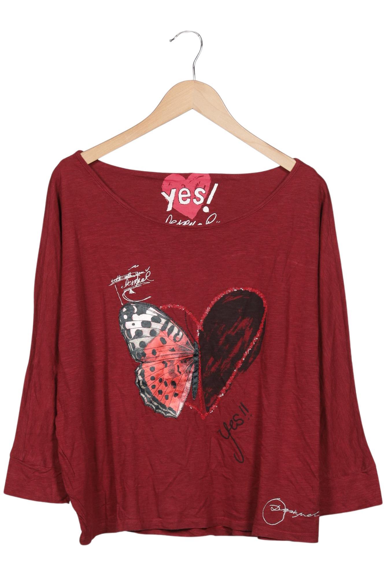 

Desigual Damen Langarmshirt, rot, Gr. 38