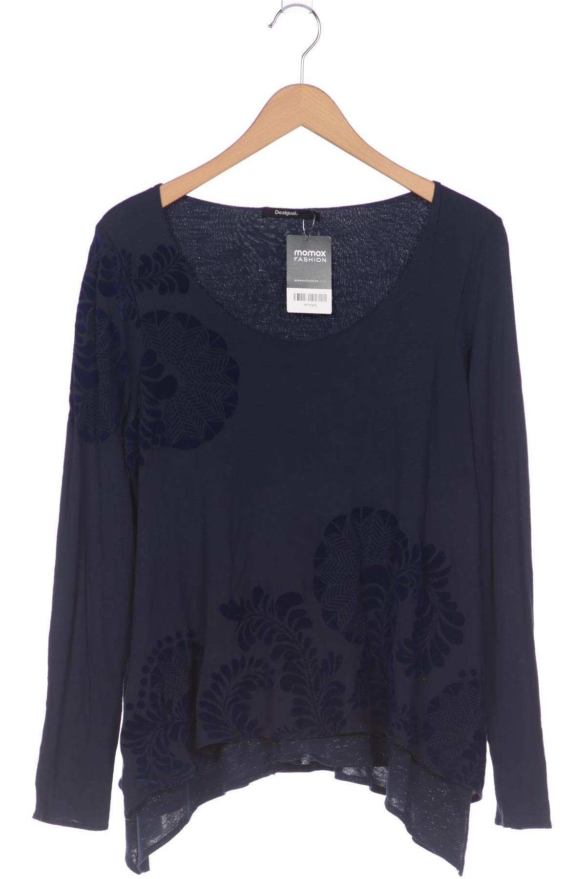 

Desigual Damen Langarmshirt, marineblau, Gr. 42