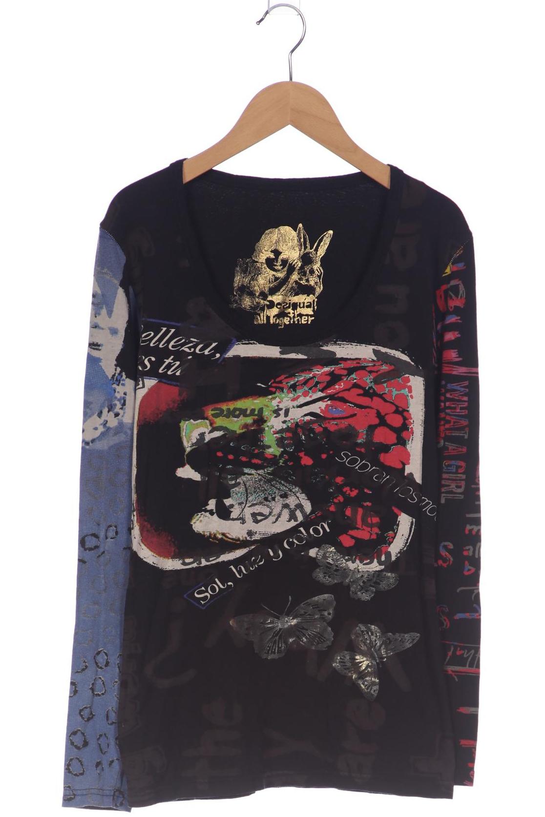 

Desigual Damen Langarmshirt, schwarz, Gr. 38