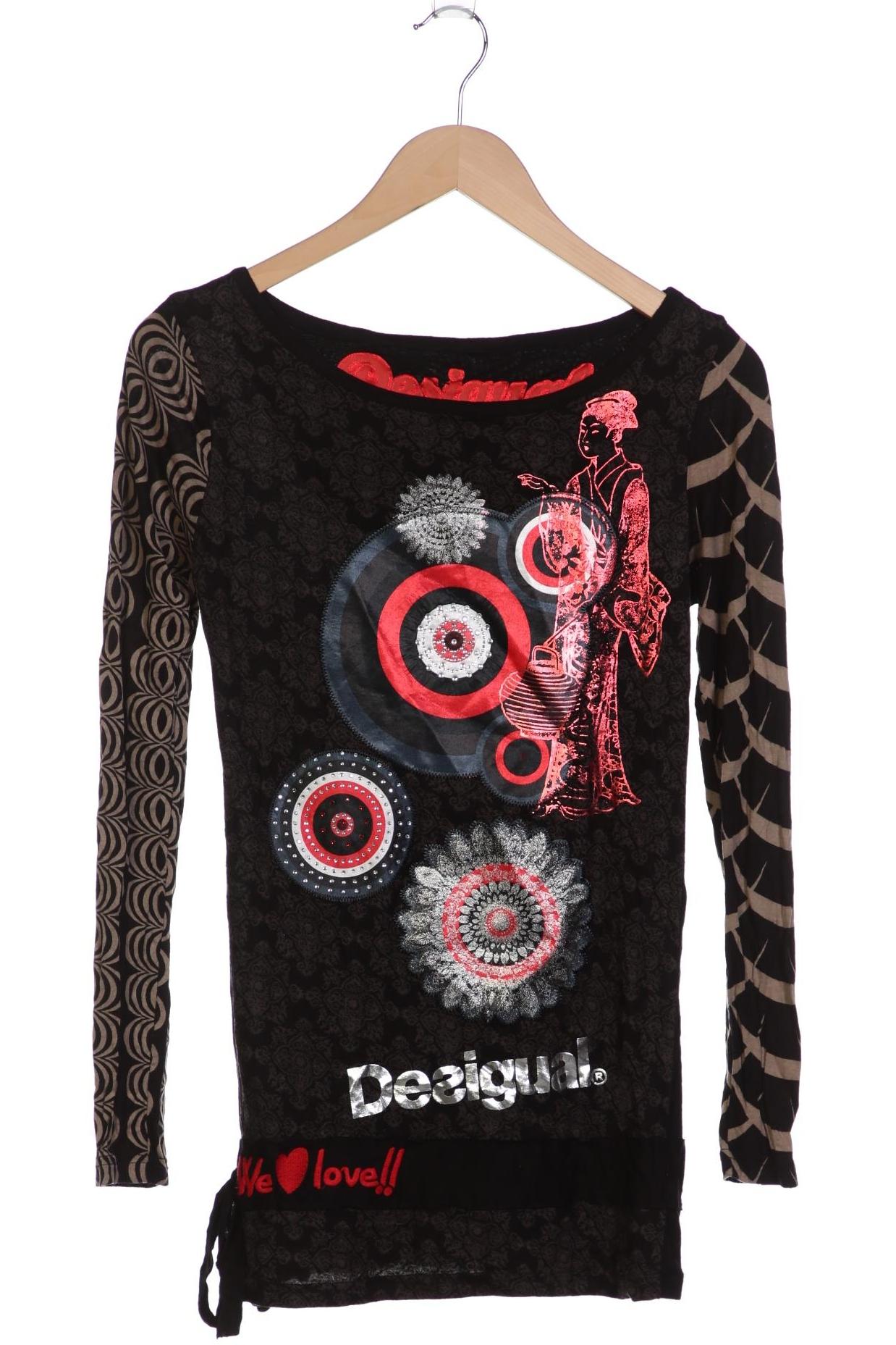 

Desigual Damen Langarmshirt, schwarz, Gr. 36