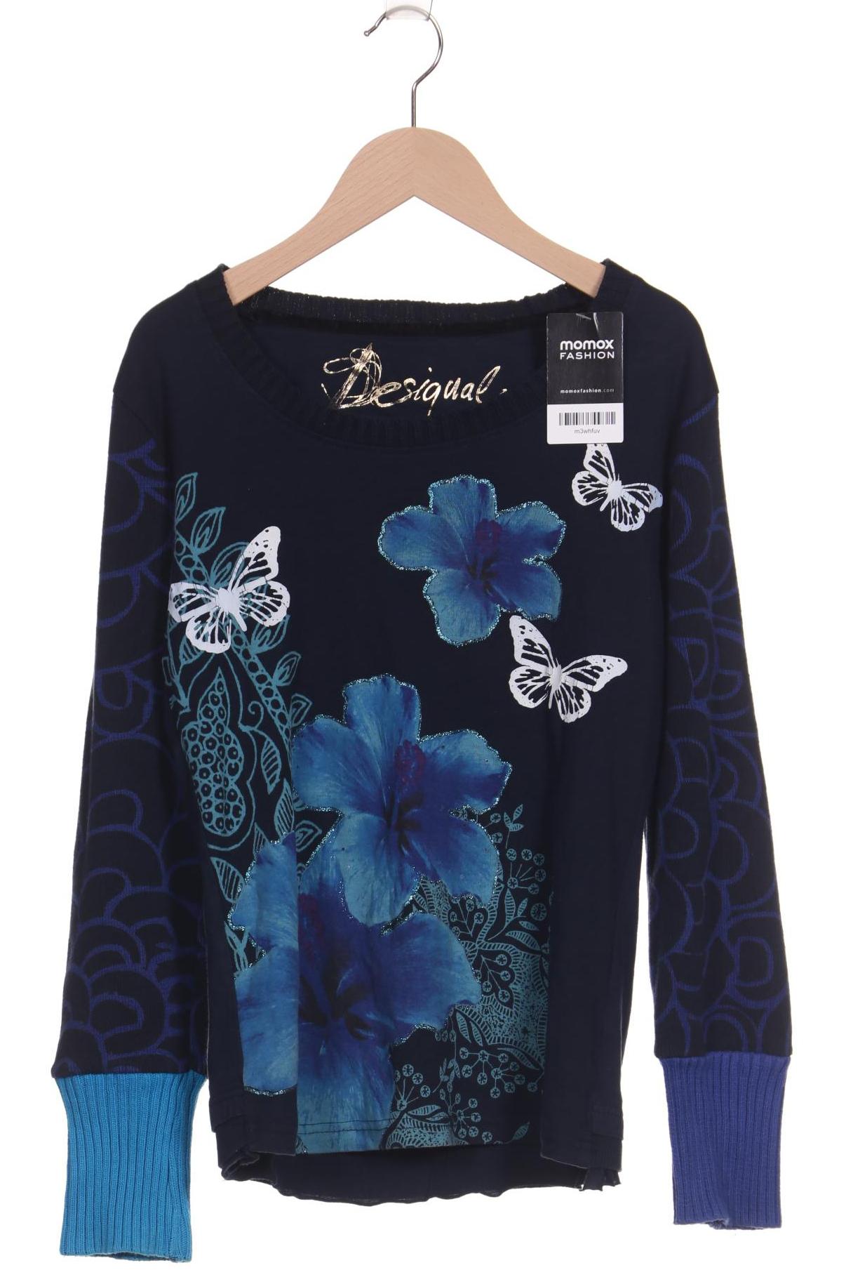 

Desigual Damen Langarmshirt, marineblau, Gr. 38
