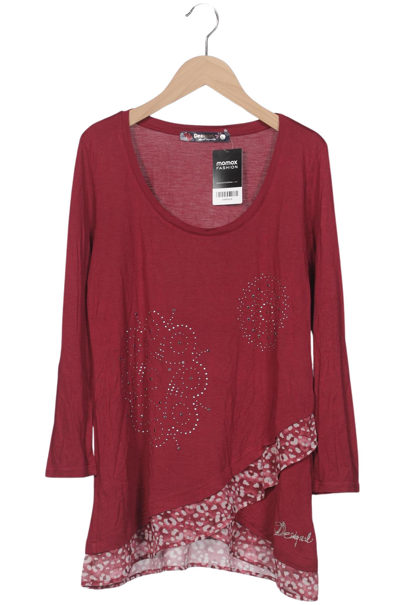 

Desigual Damen Langarmshirt, rot, Gr. 42