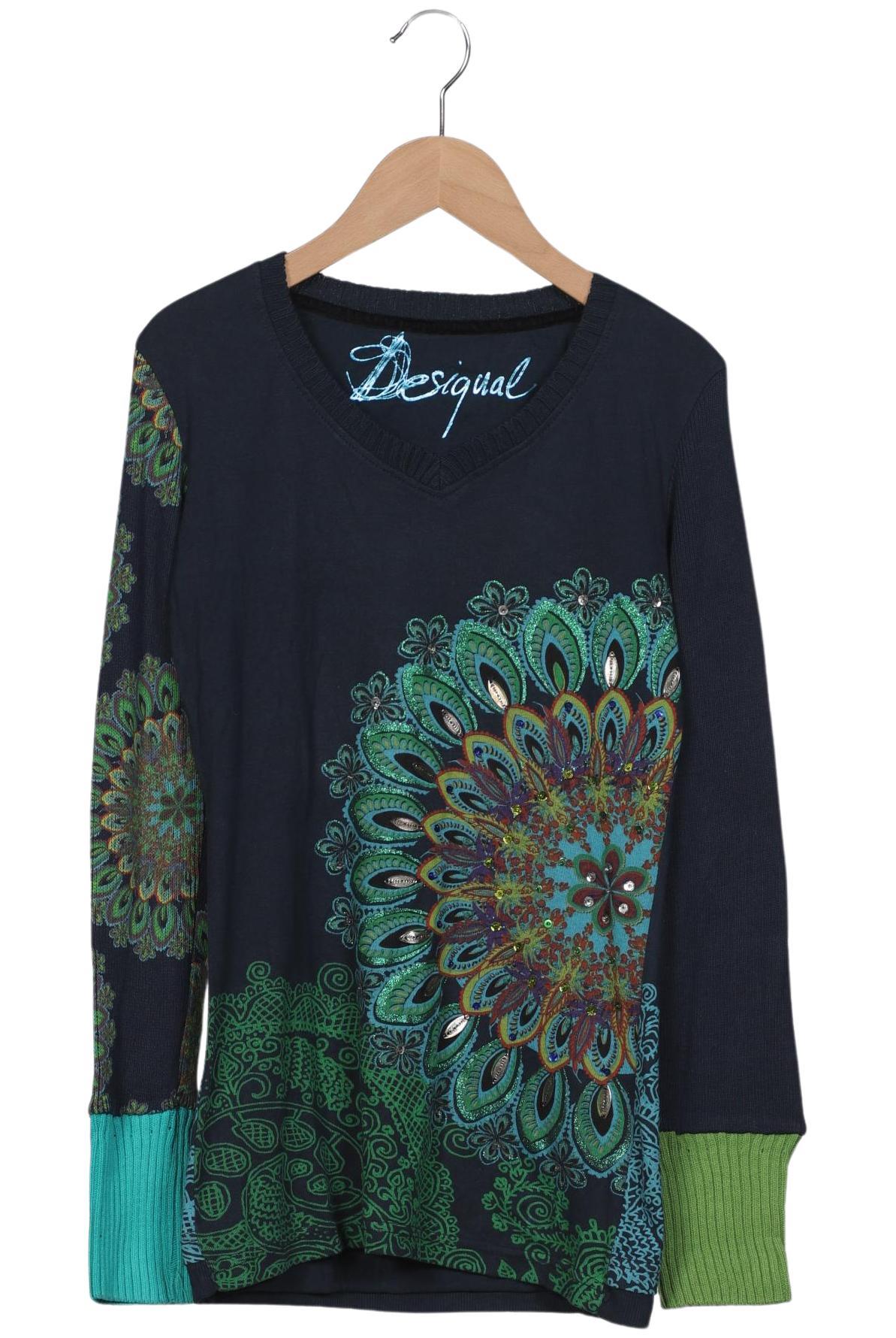 

Desigual Damen Langarmshirt, mehrfarbig, Gr. 36
