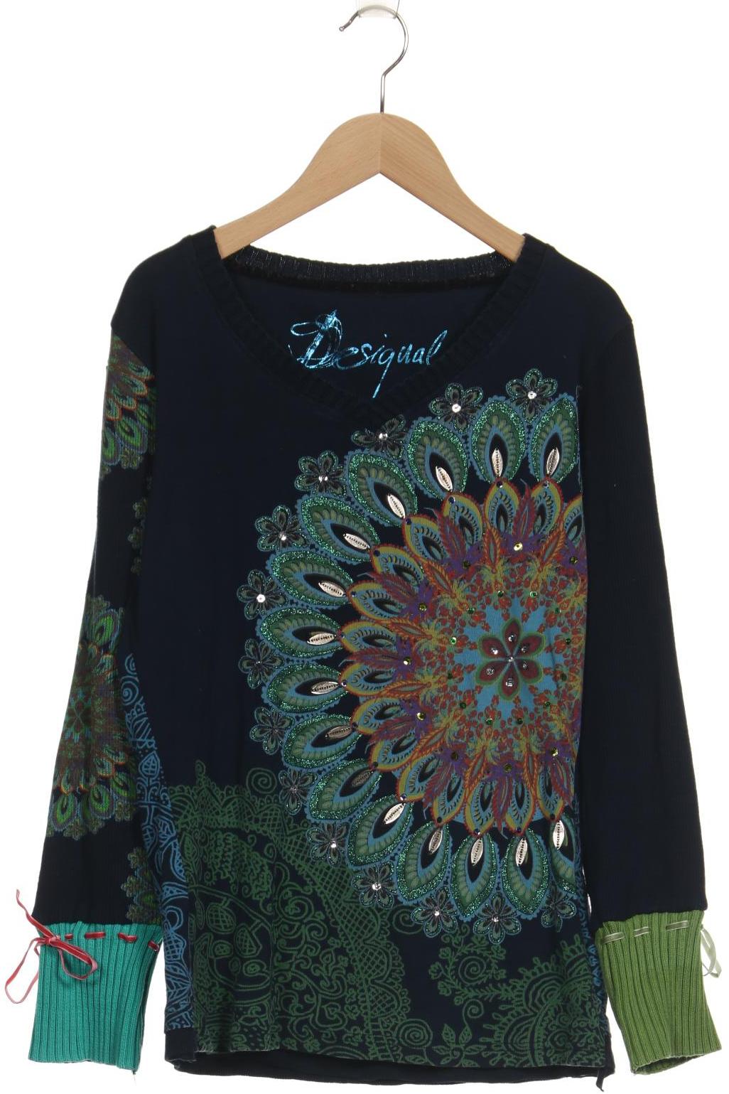

Desigual Damen Langarmshirt, marineblau, Gr. 42