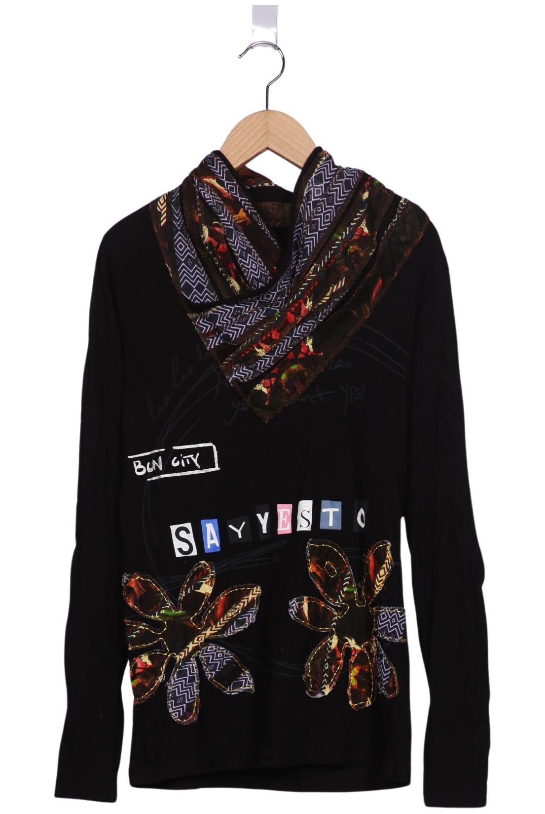 

Desigual Damen Langarmshirt, schwarz, Gr. 38