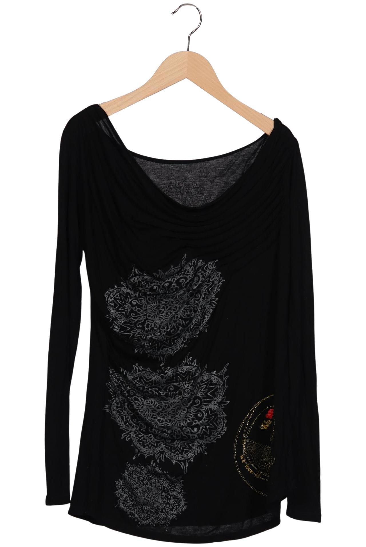 

Desigual Damen Langarmshirt, schwarz, Gr. 42