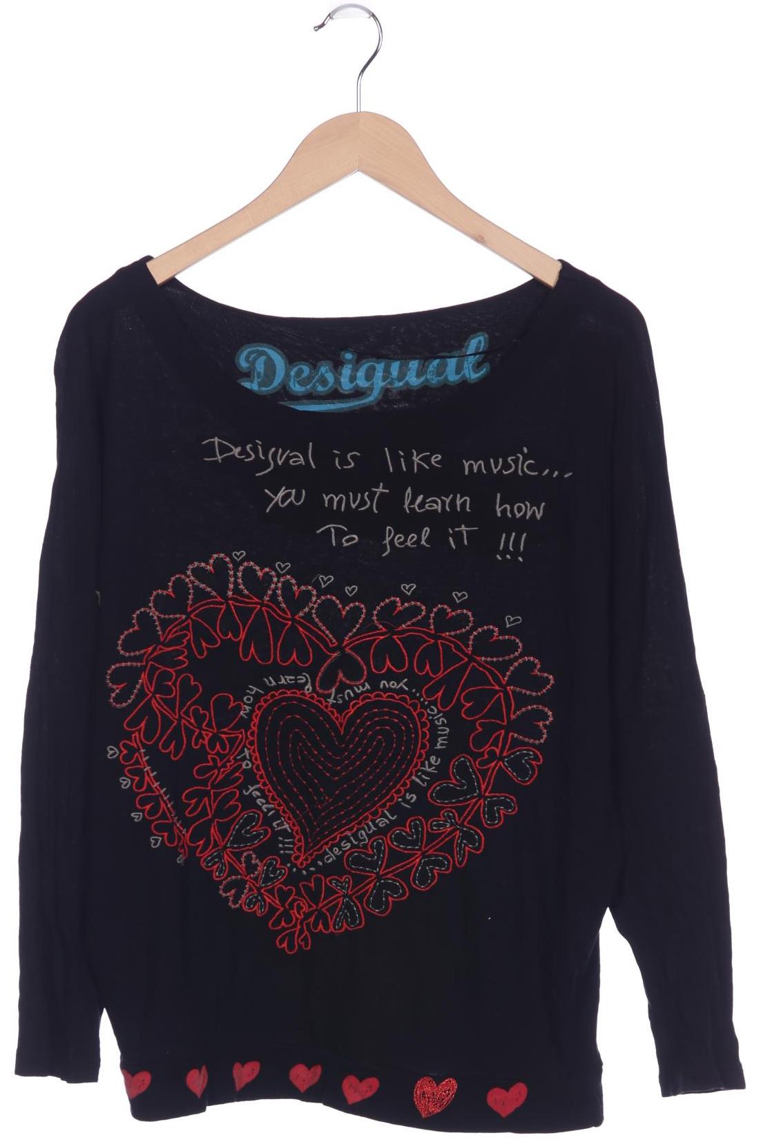 

Desigual Damen Langarmshirt, schwarz, Gr. 42