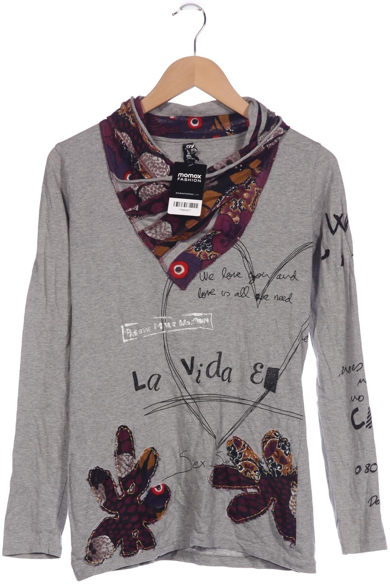 

Desigual Damen Langarmshirt, grau, Gr. 42
