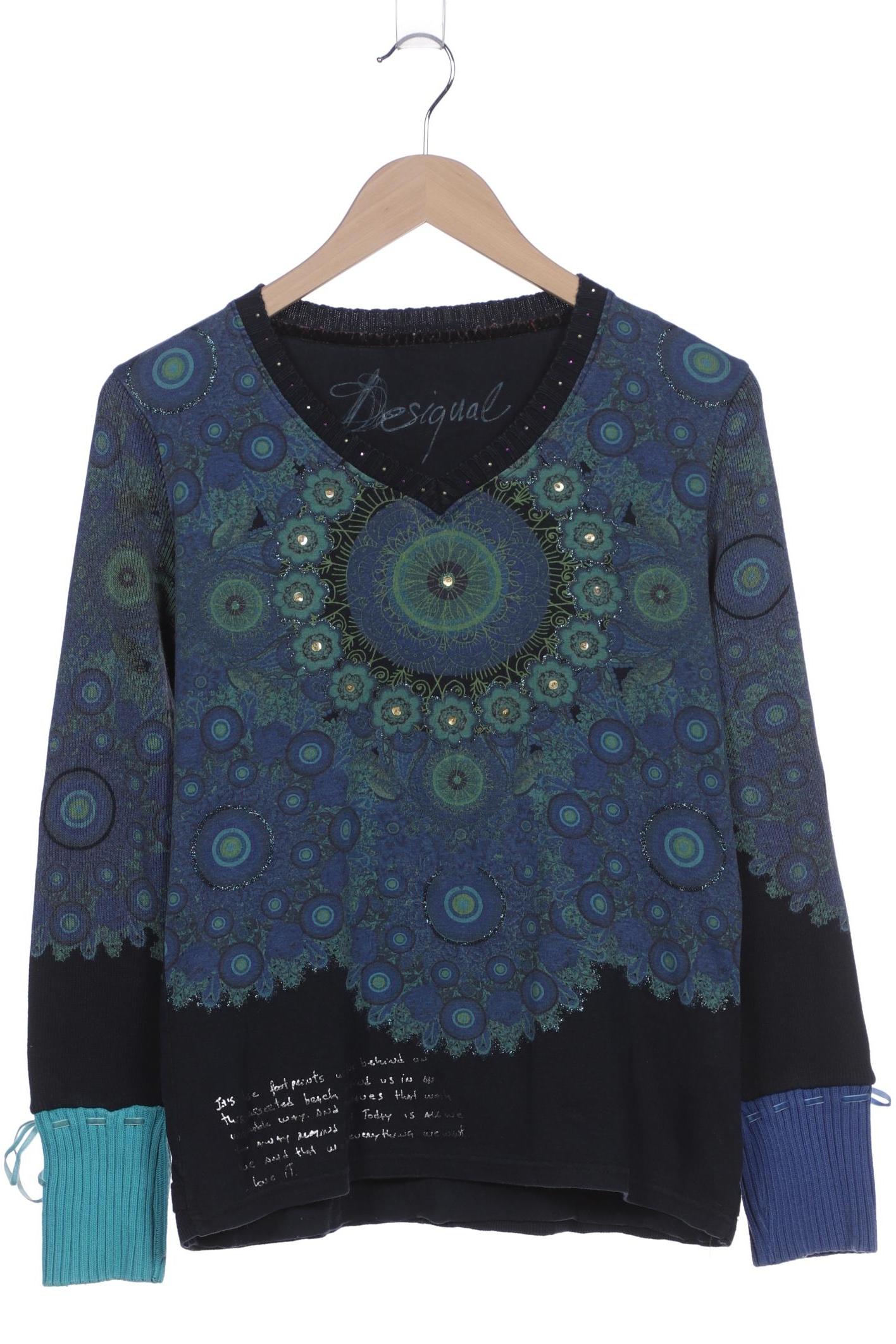 

Desigual Damen Langarmshirt, blau, Gr. 42