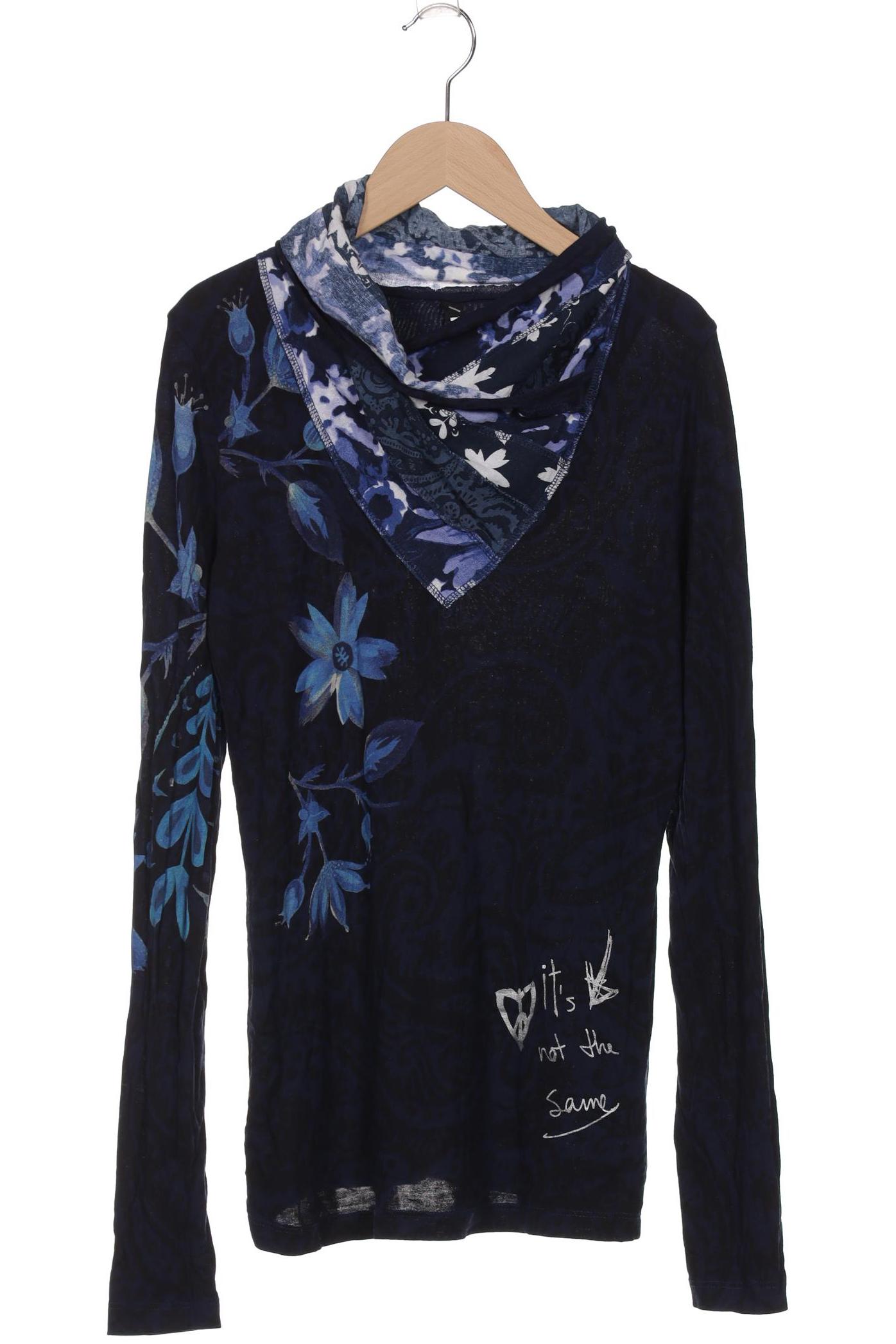 

Desigual Damen Langarmshirt, marineblau, Gr. 36