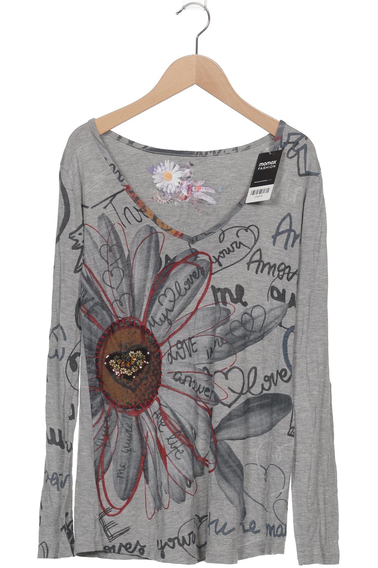 

Desigual Damen Langarmshirt, grau, Gr. 42